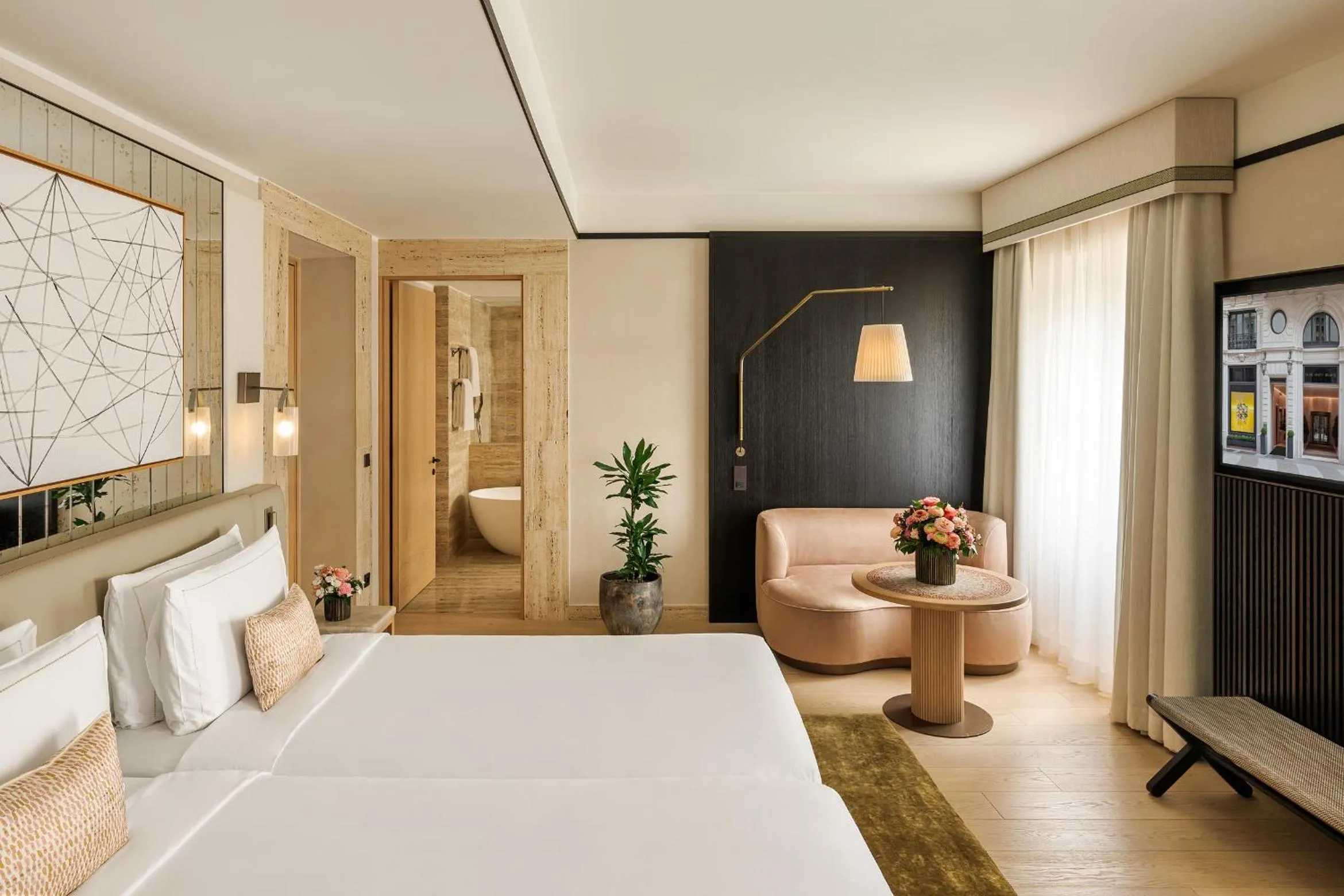 Bed in Park Hyatt Milano