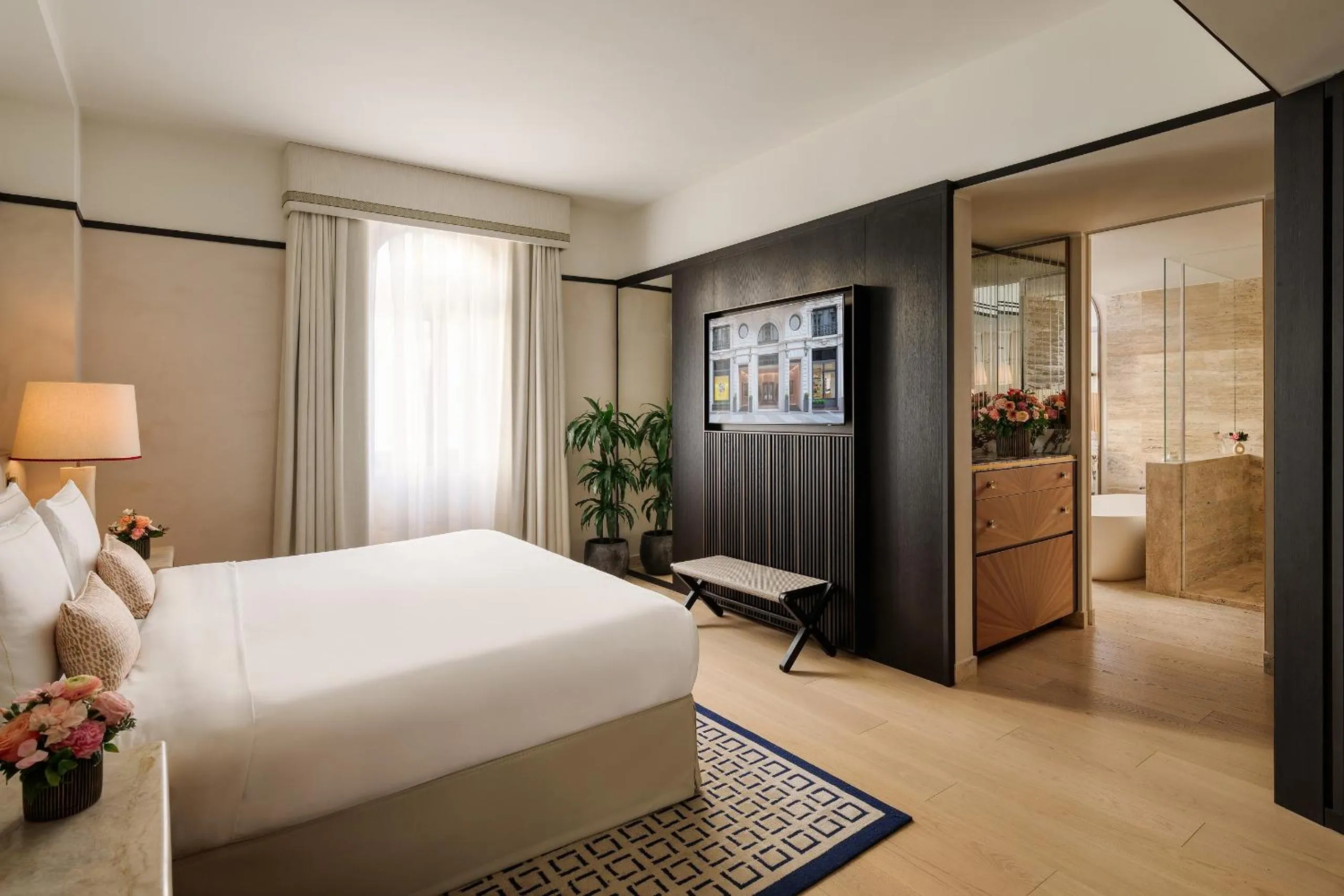 Bed in Park Hyatt Milano