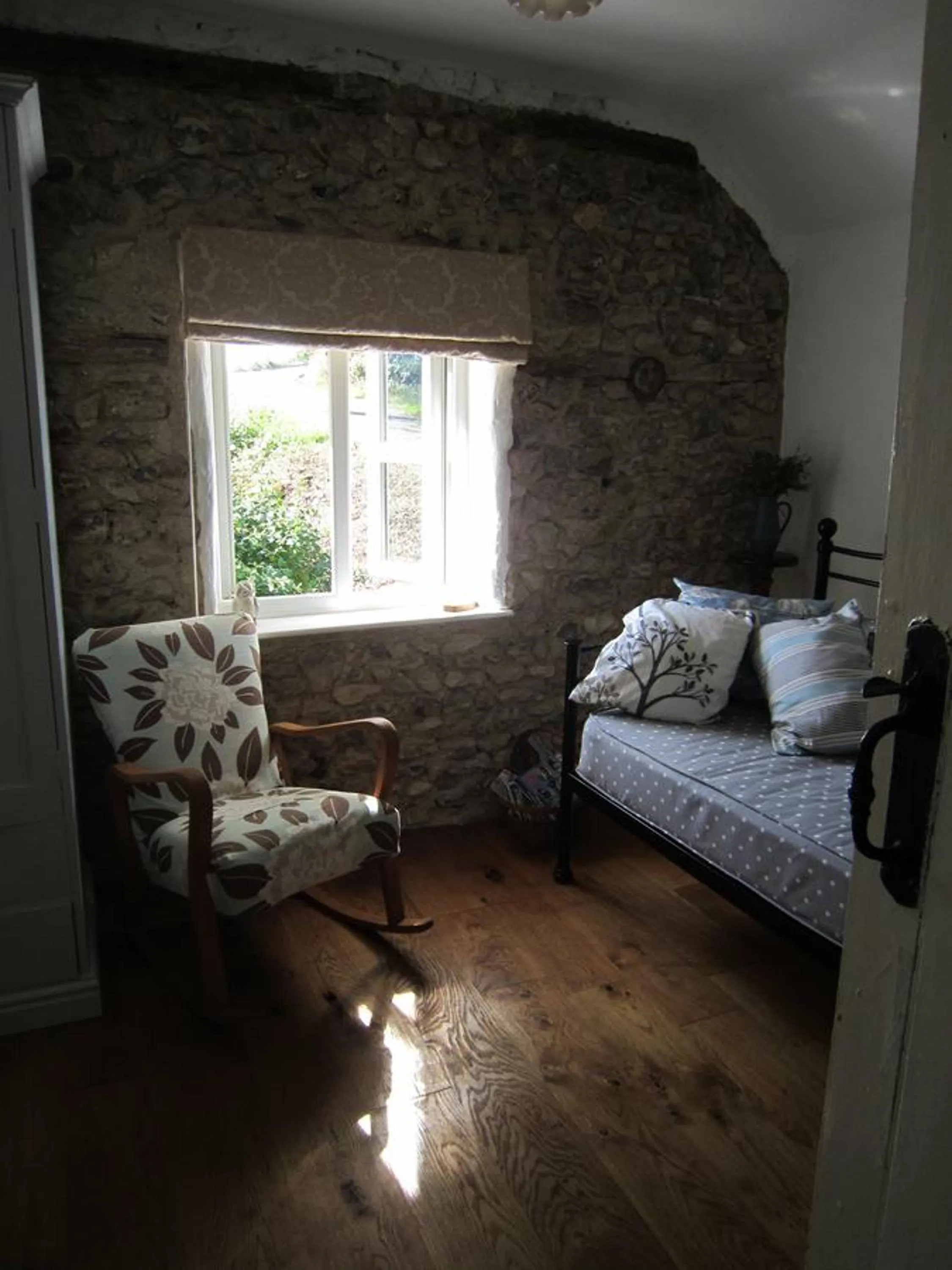 Seating area in records place