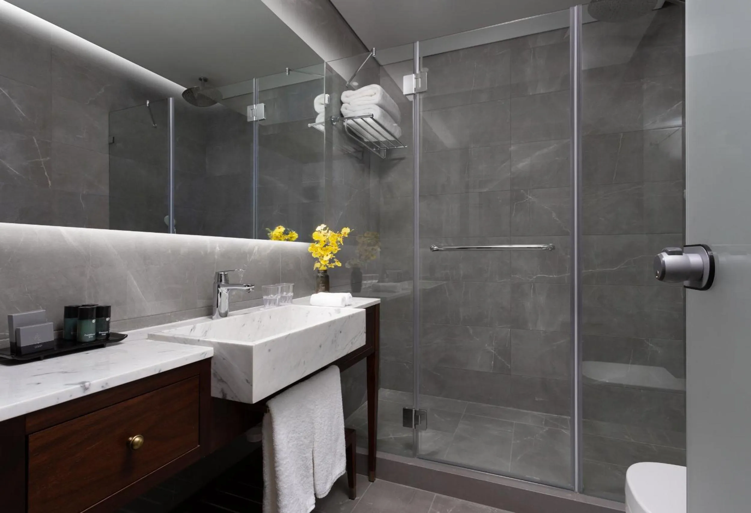 Bathroom in Crowne Plaza Tel Aviv Beach by IHG