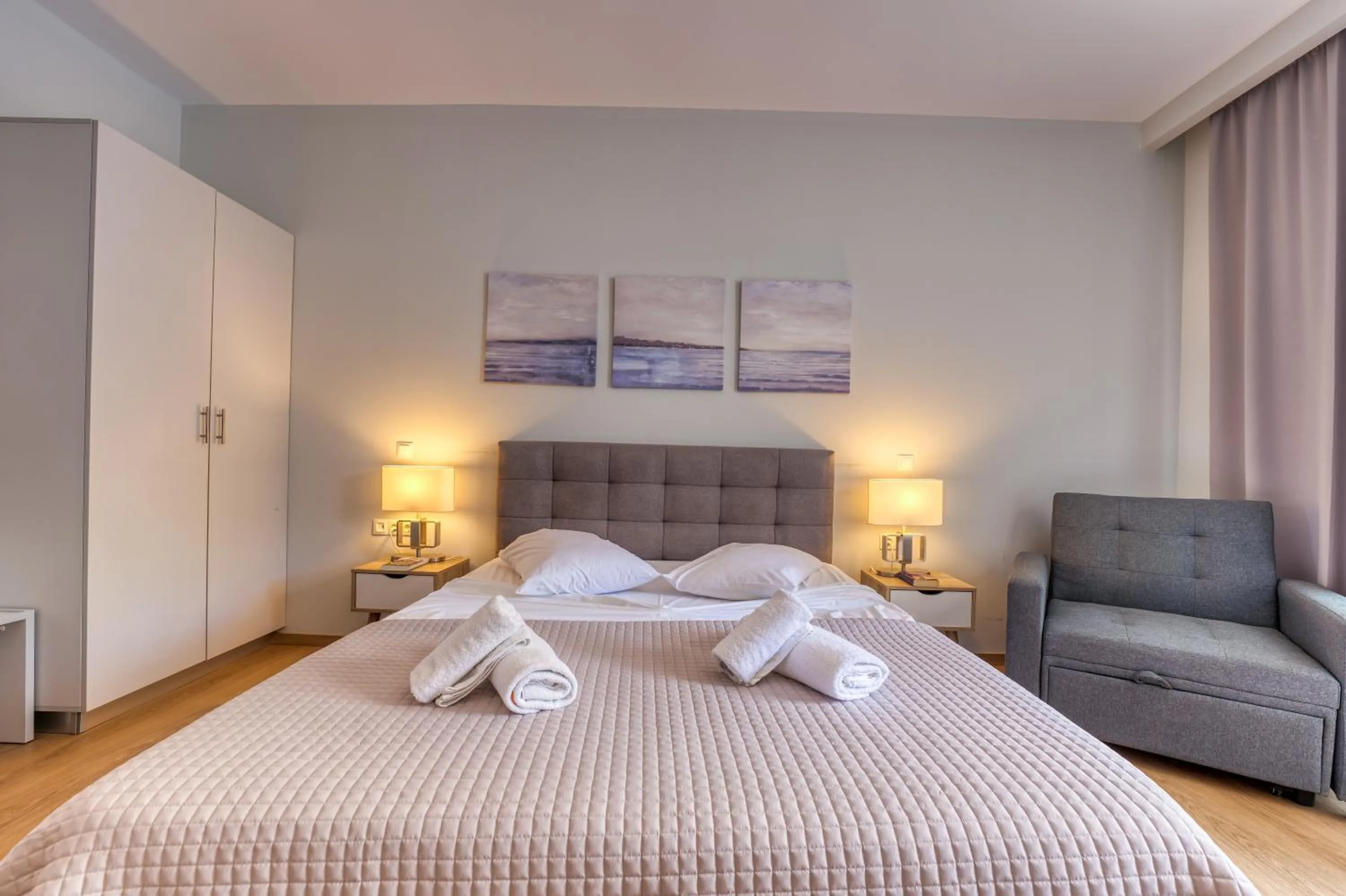 Bedroom, Bed in Folies Corfu Town Hotel Apartments