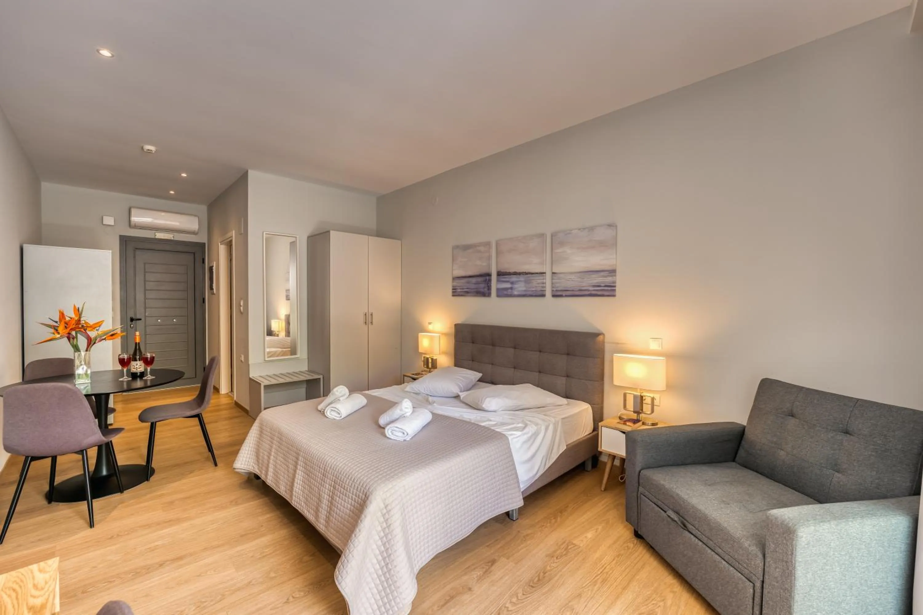 Bedroom, Bed in Folies Corfu Town Hotel Apartments