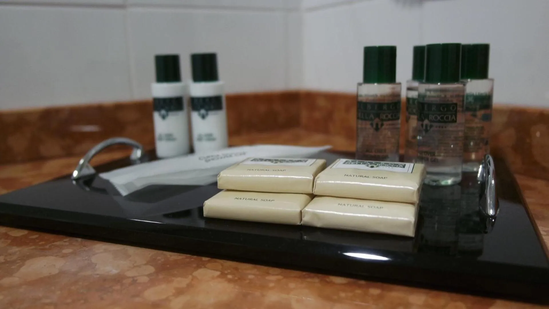 Decorative detail in Albergo Della Roccia