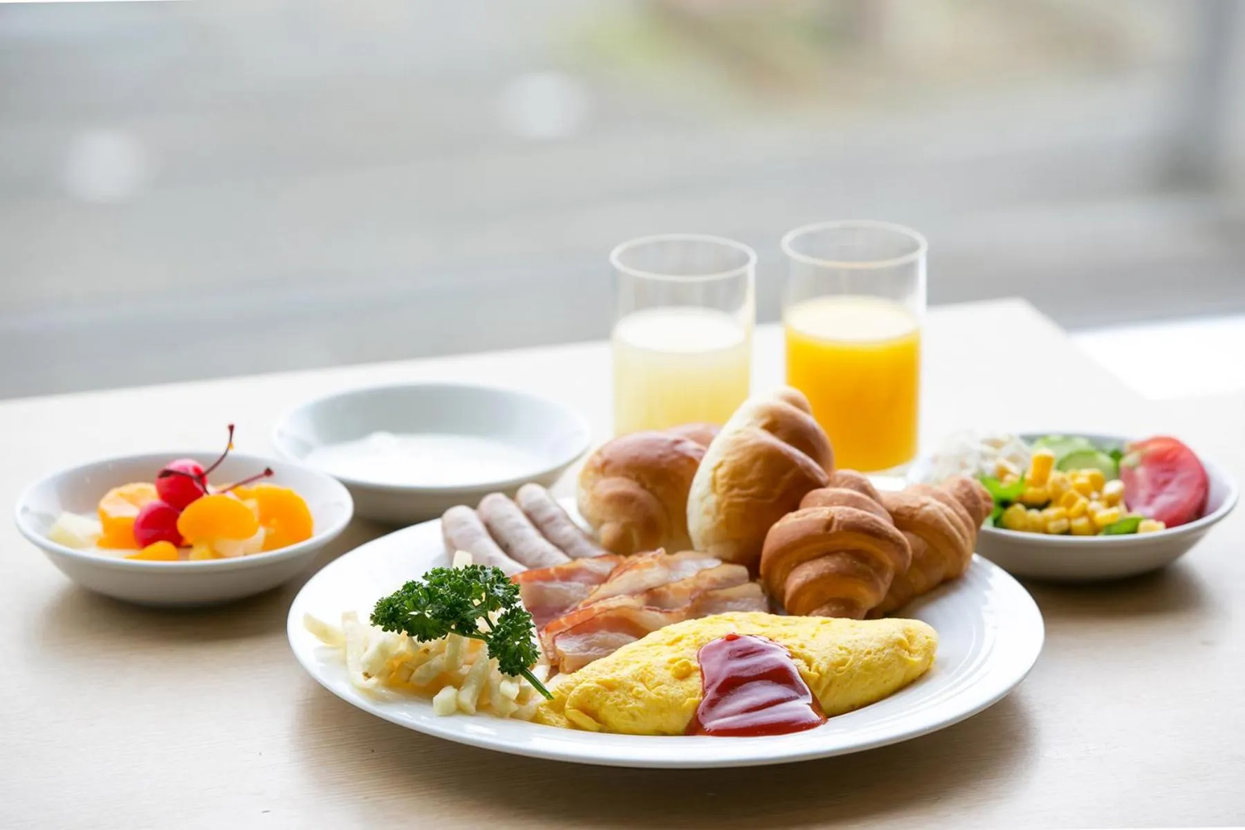 Food close-up in Yokohama Techno Tower Hotel