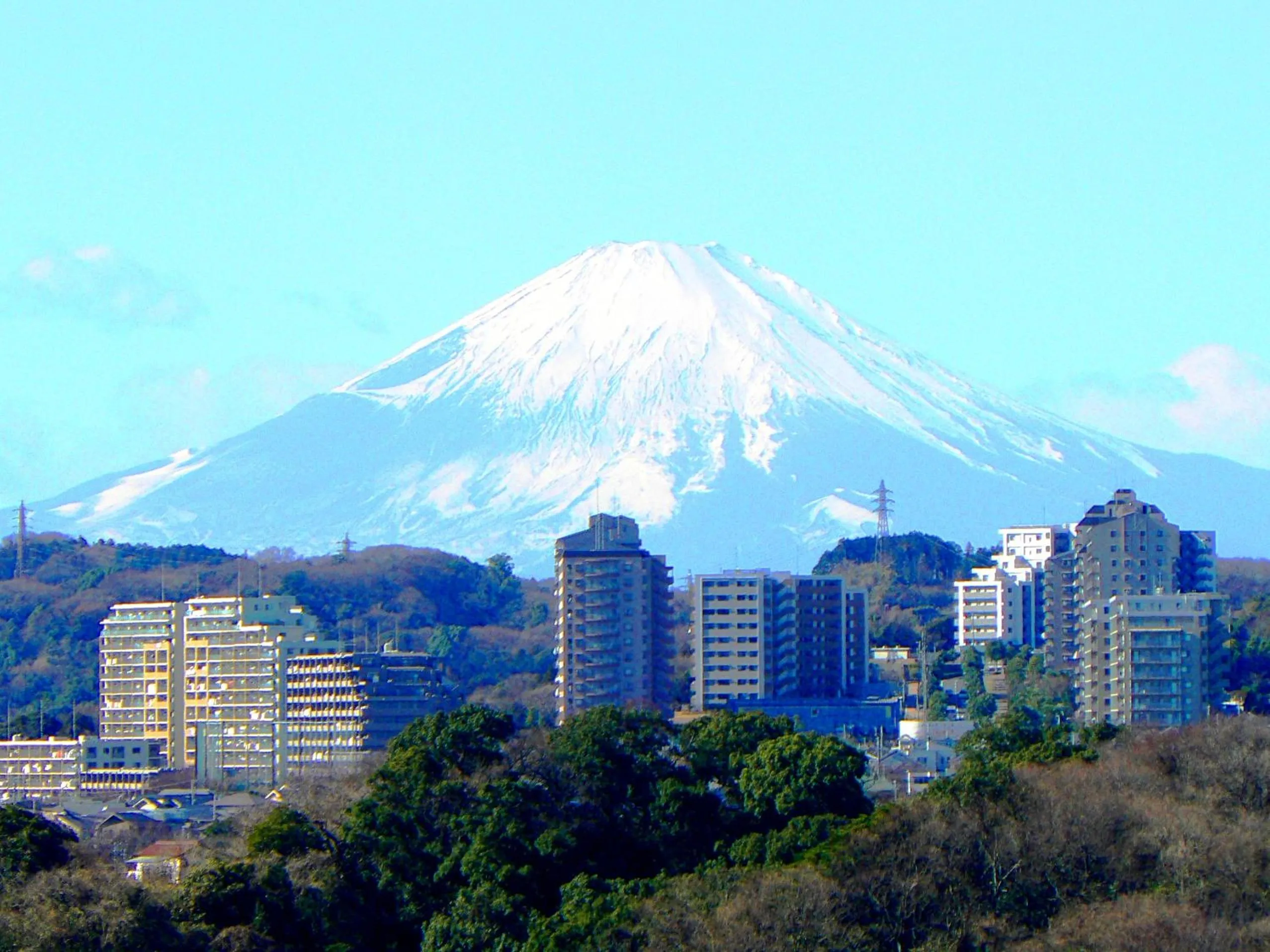 Mountain view in Yokohama Techno Tower Hotel