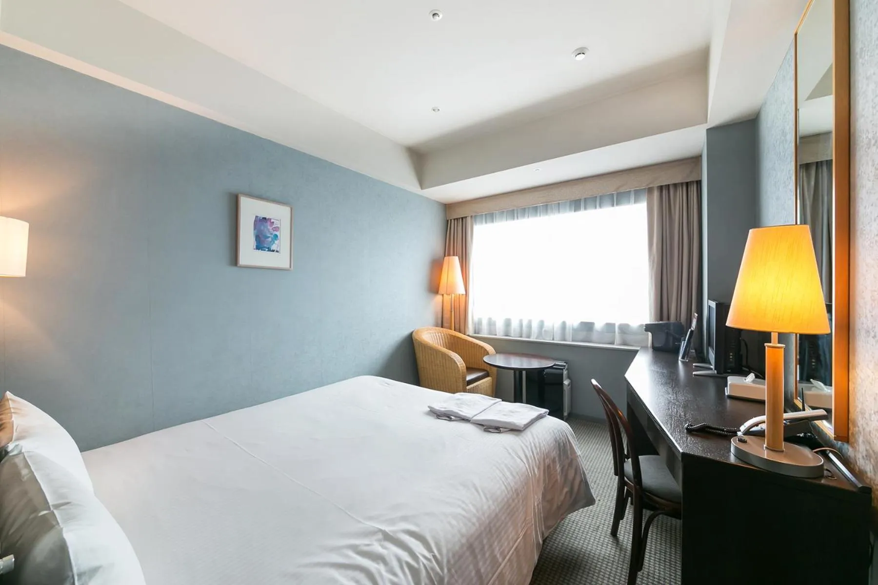 Photo of the whole room, Bed in Yokohama Techno Tower Hotel