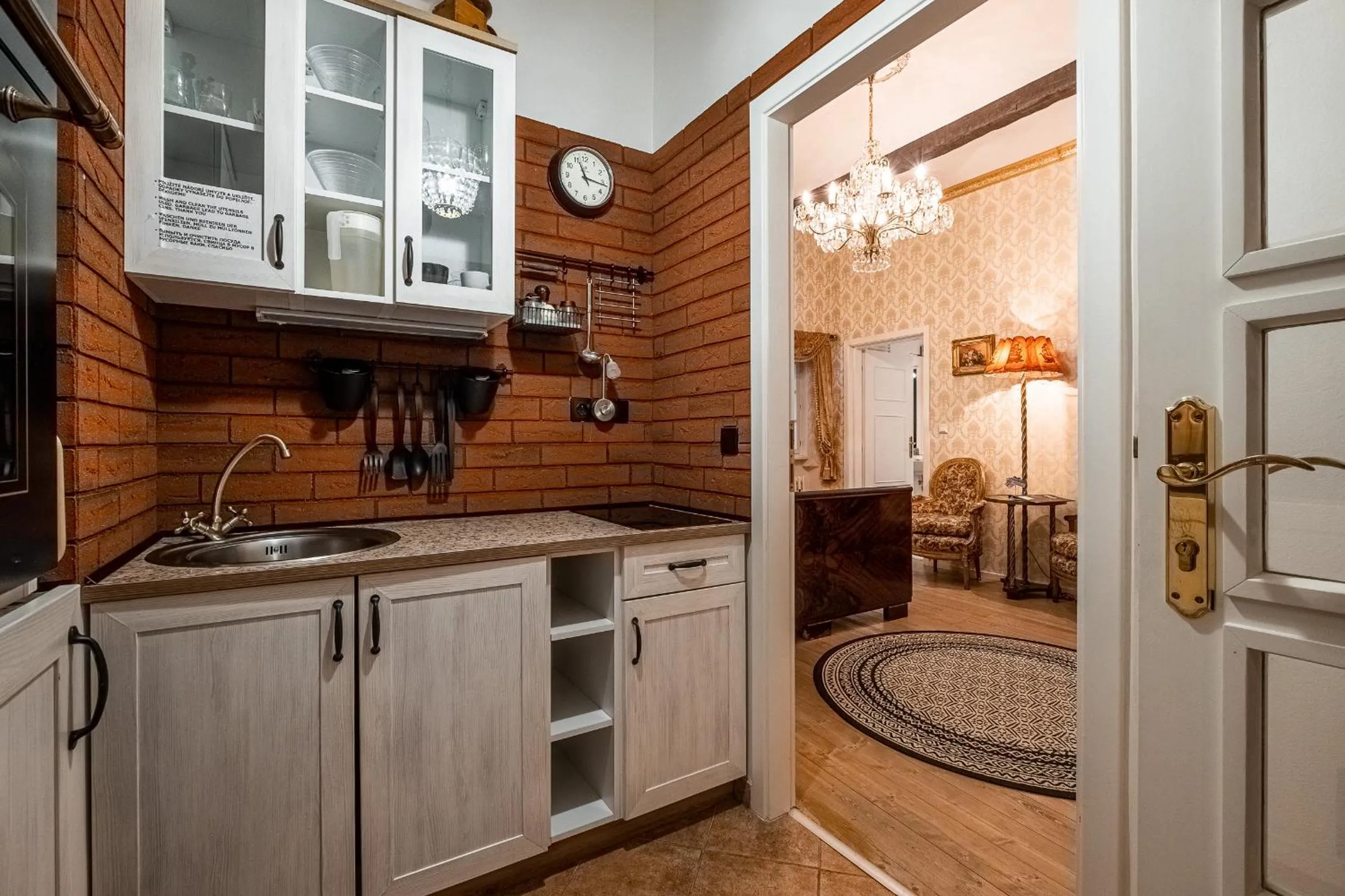Kitchen or kitchenette in St. Terezie - Baroque Residence