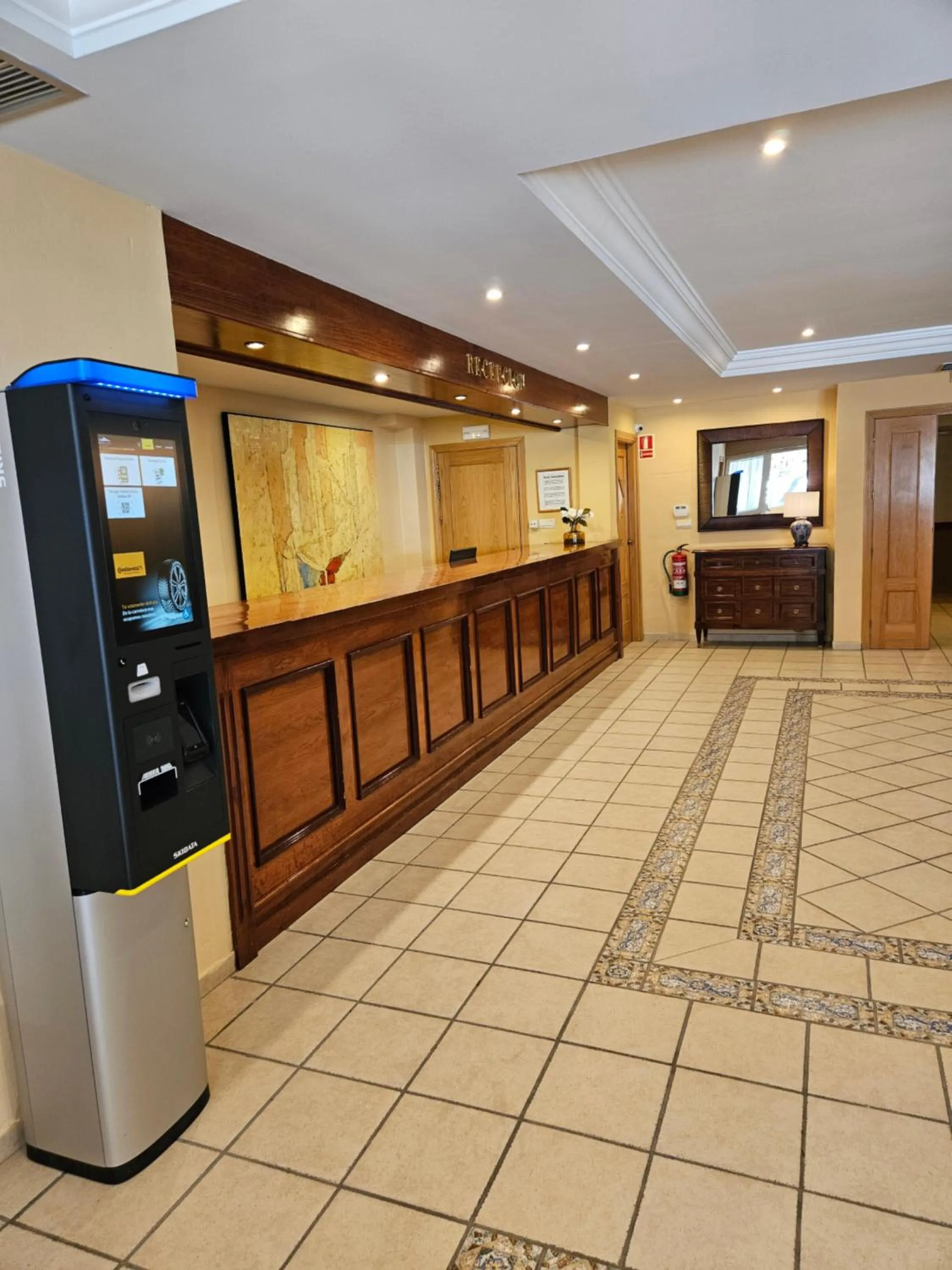 Lobby or reception in Hotel Telecabina