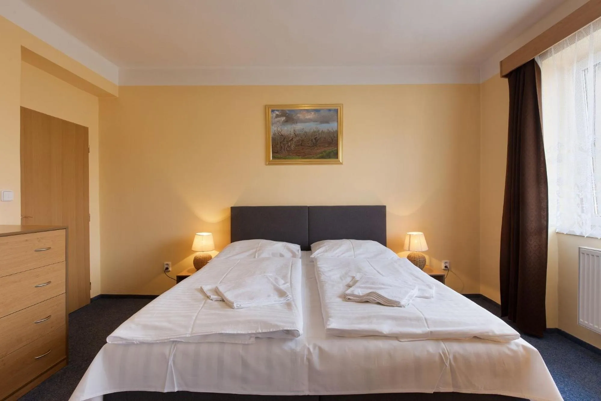 Bedroom, Bed in Hotel Belvedere Příbram