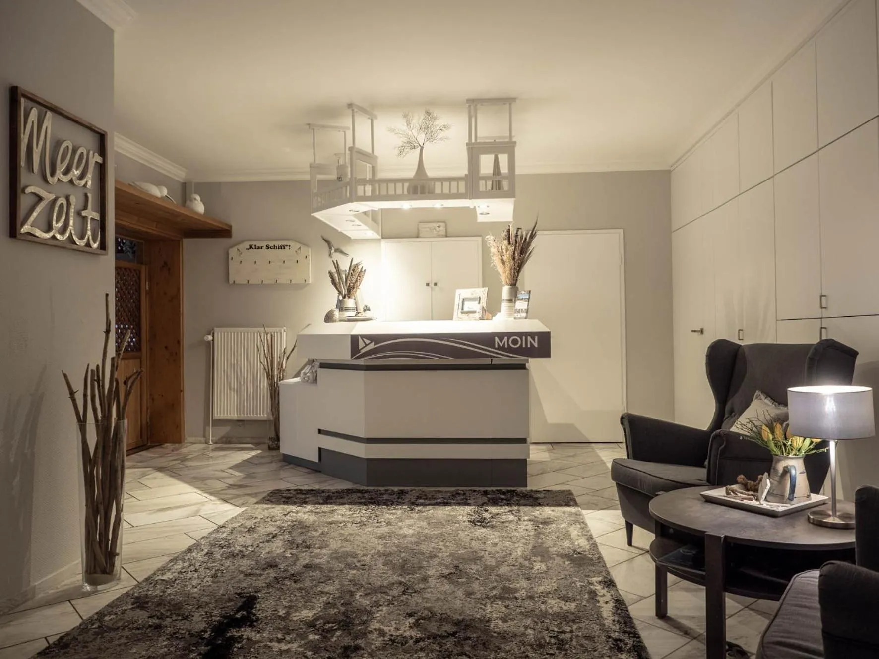 Lobby or reception, Bed in Garni Hotel & Appartements Nordstrand