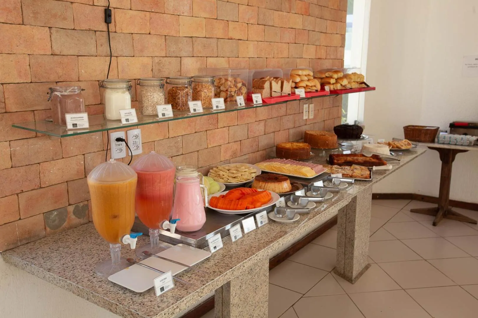 Continental breakfast in Rede Andrade Ondina Salvador