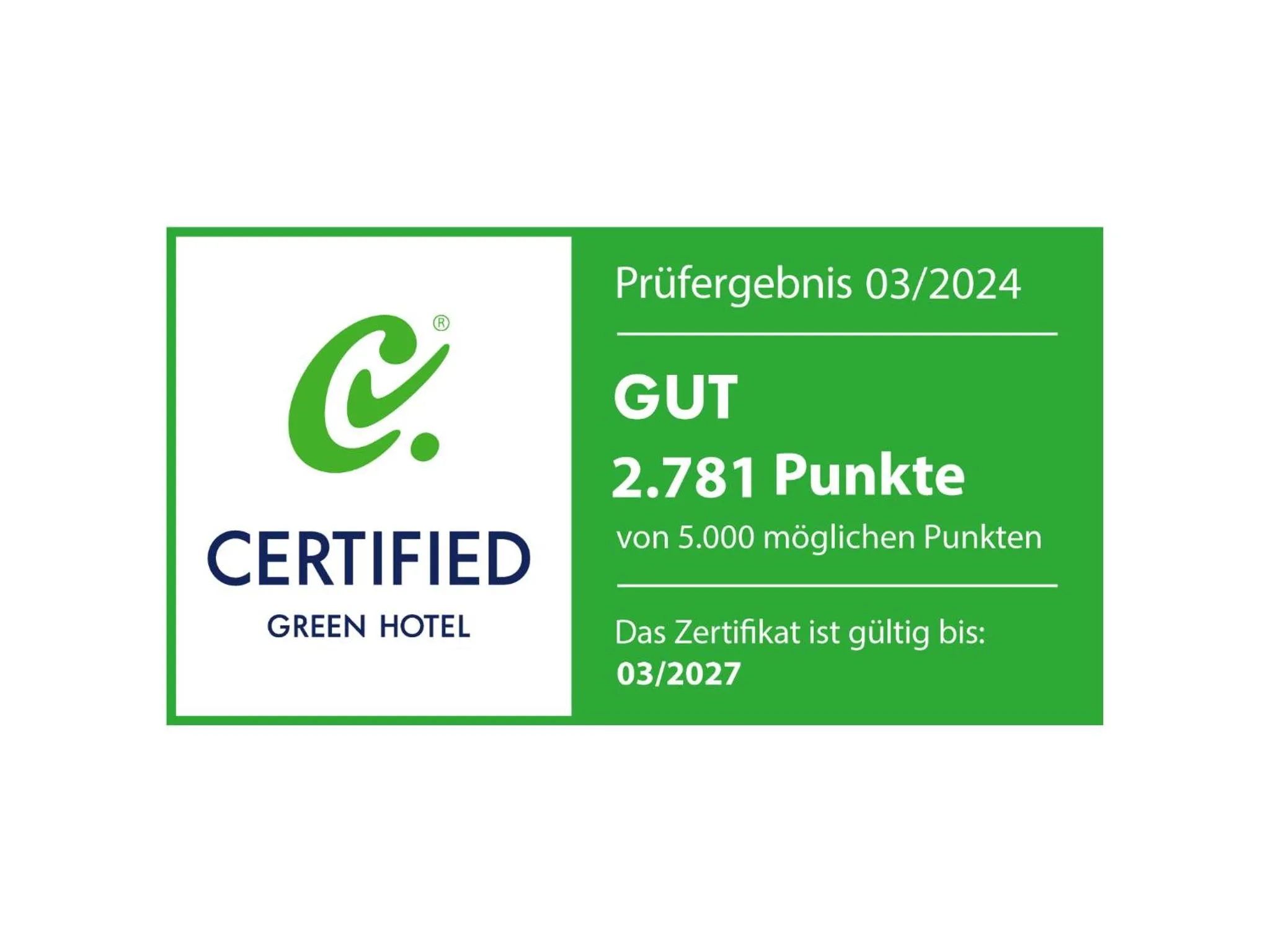 Logo/Certificate/Sign in Hotel Stadtpalais