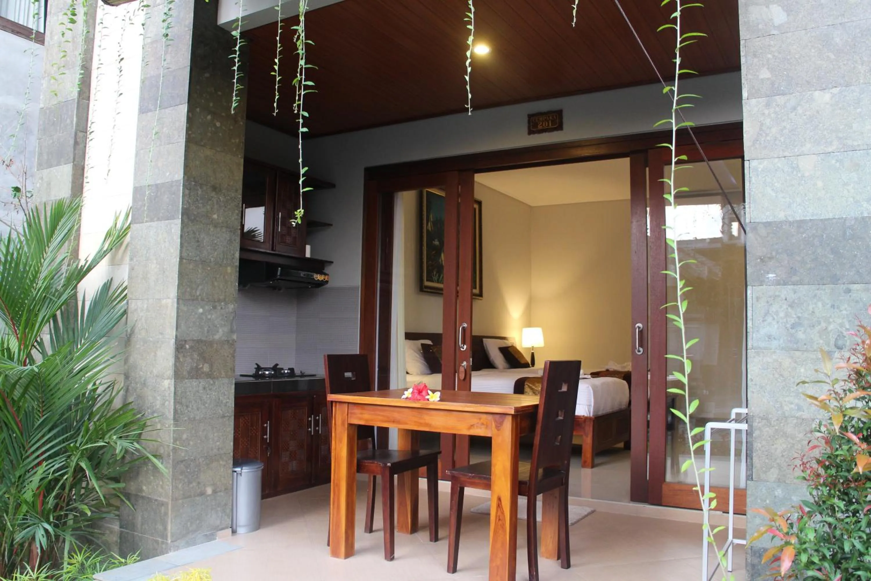 Bed in Betutu Bali Villas