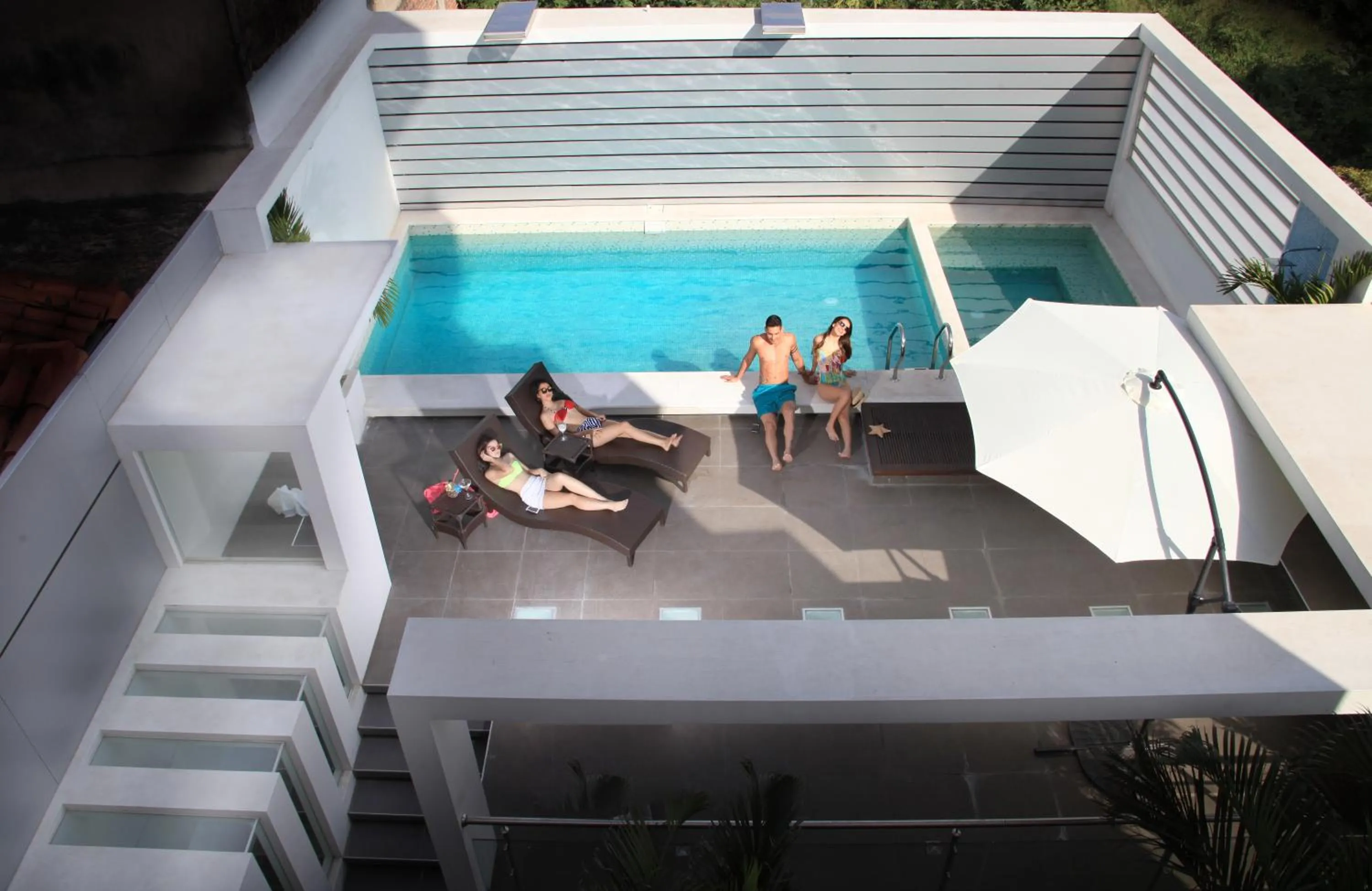 Pool view in Prince Hotel