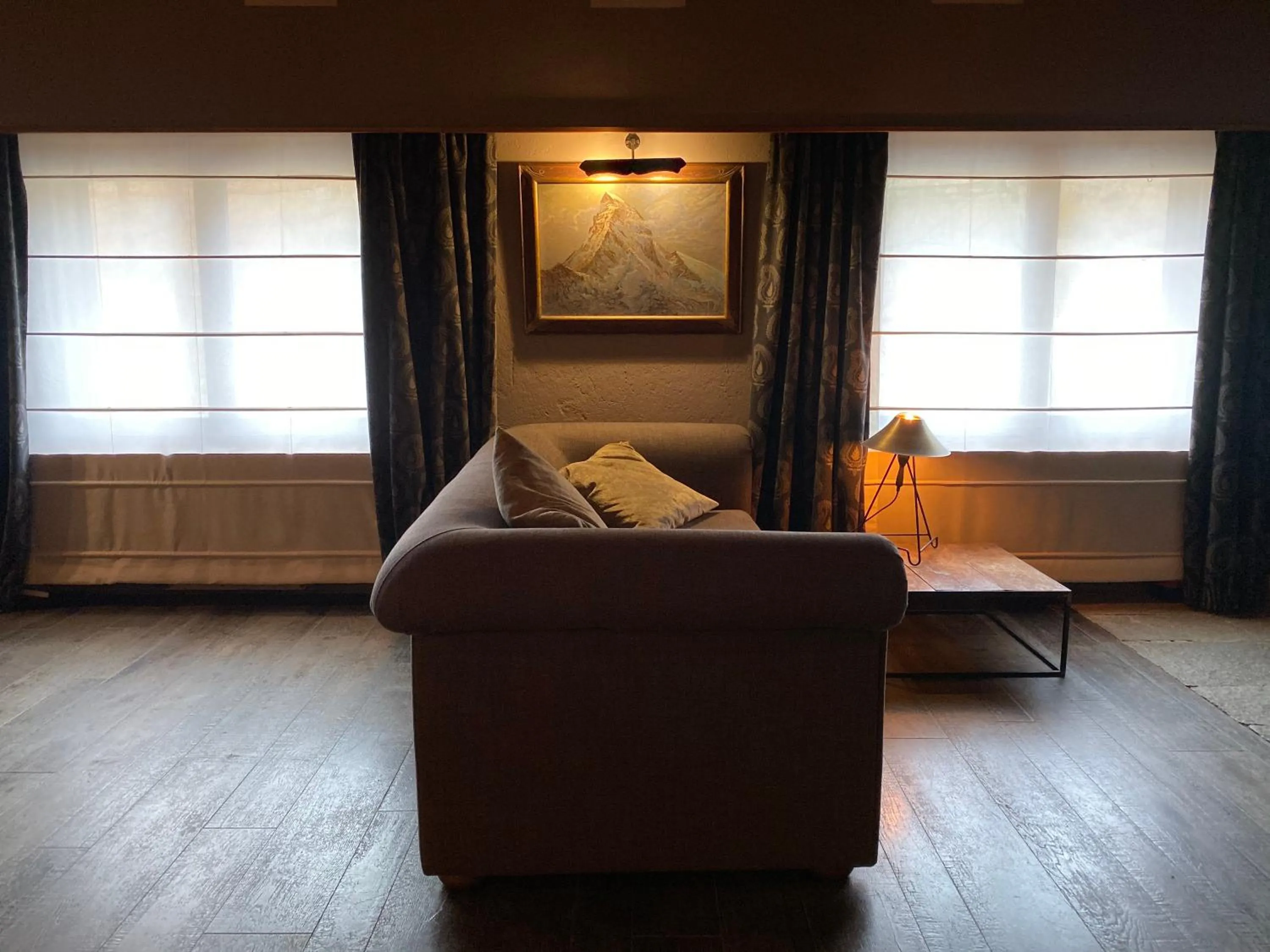 Seating area, Bed in Les Neiges D'Antan