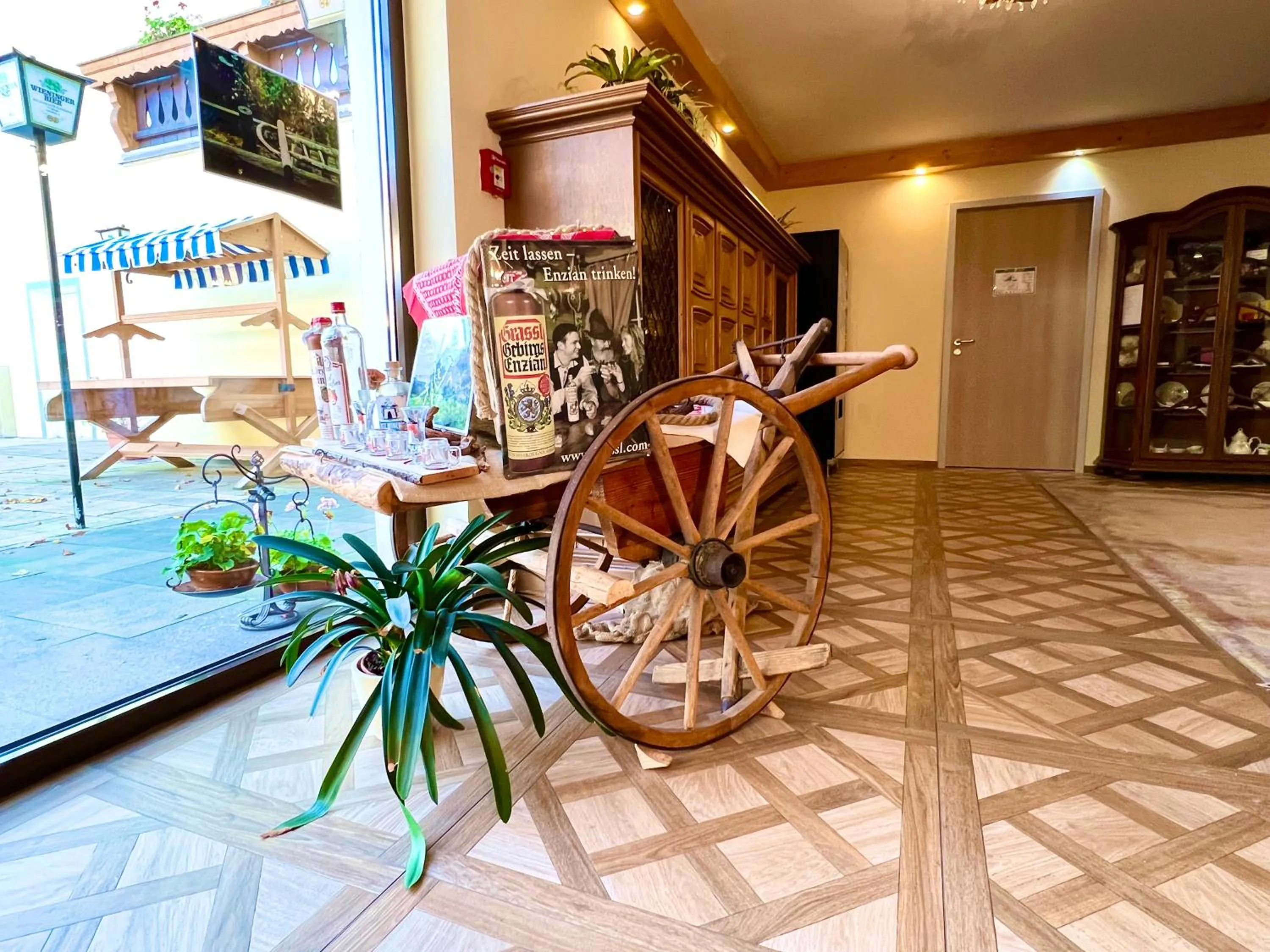 Lobby or reception in Hotel Bärenstüberl