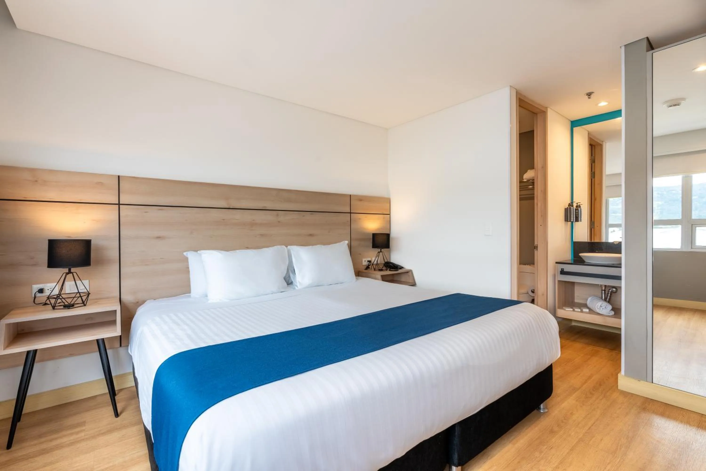 Bed in Pop Art Hotel Tocancipá y Centro de Convenciones