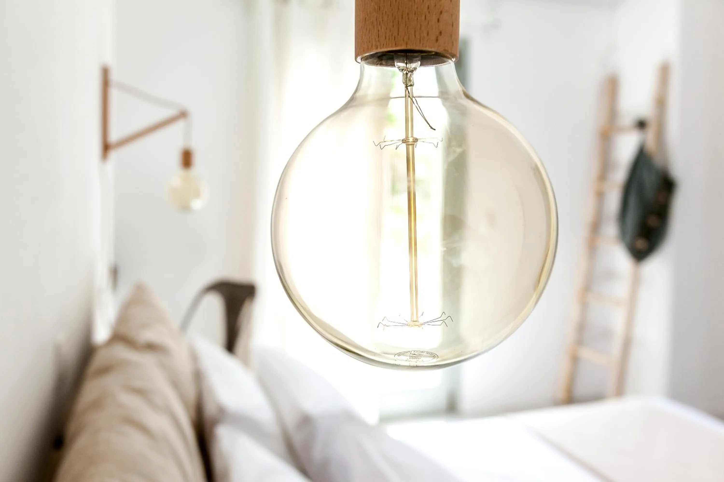 Decorative detail, Bed in Villa Vinea Santorini