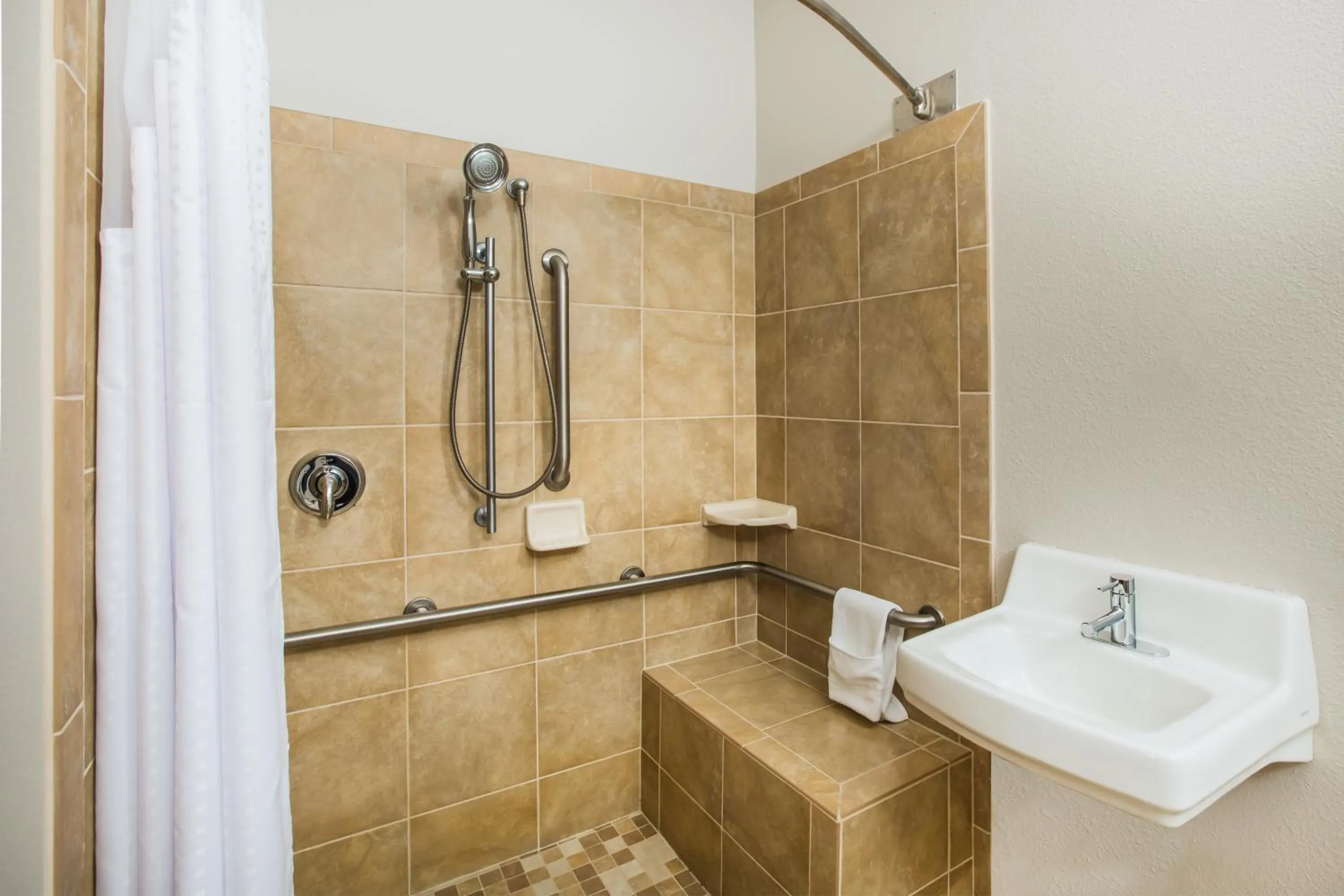 Shower in Holiday Inn Express & Suites Bellevue -Omaha Area- by IHG