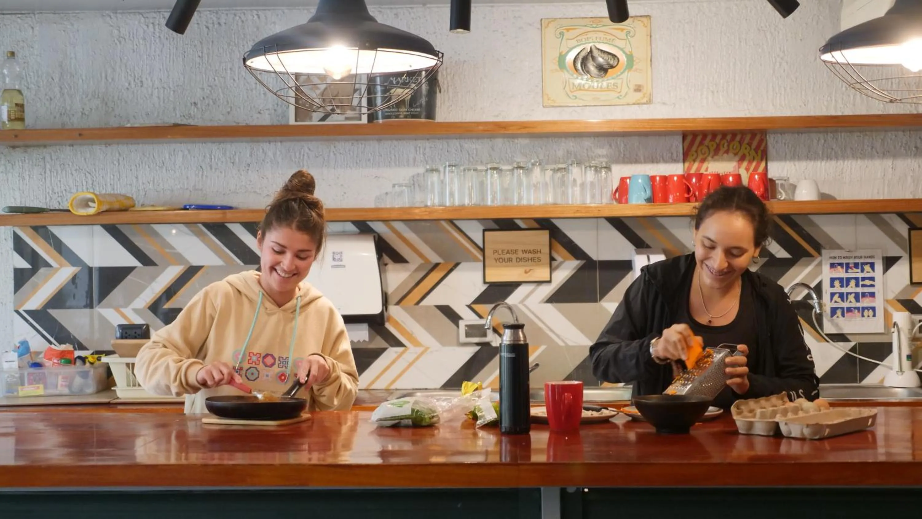 Communal kitchen in NAIA Miraflores Lima
