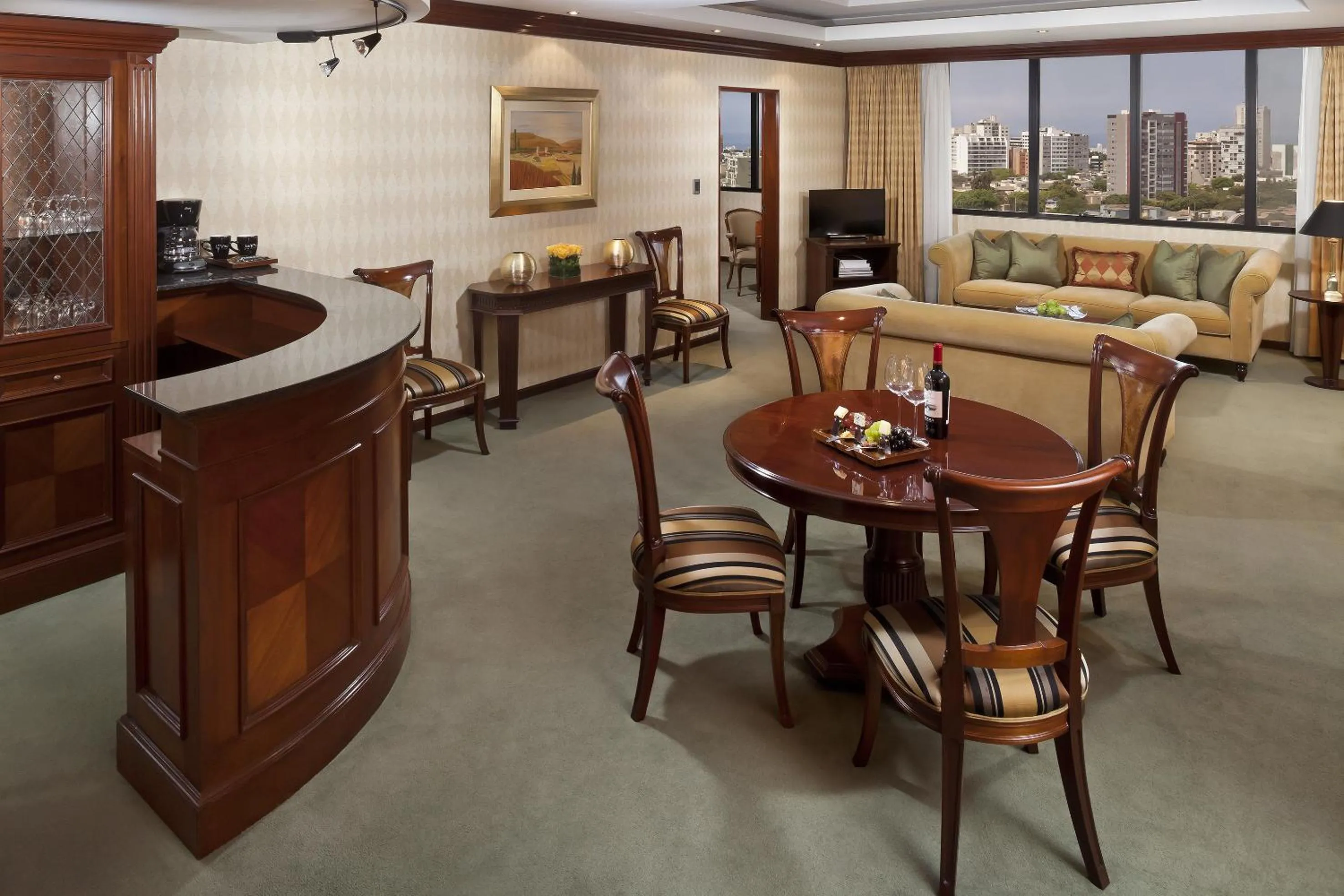 Seating area in Hotel Melia Lima