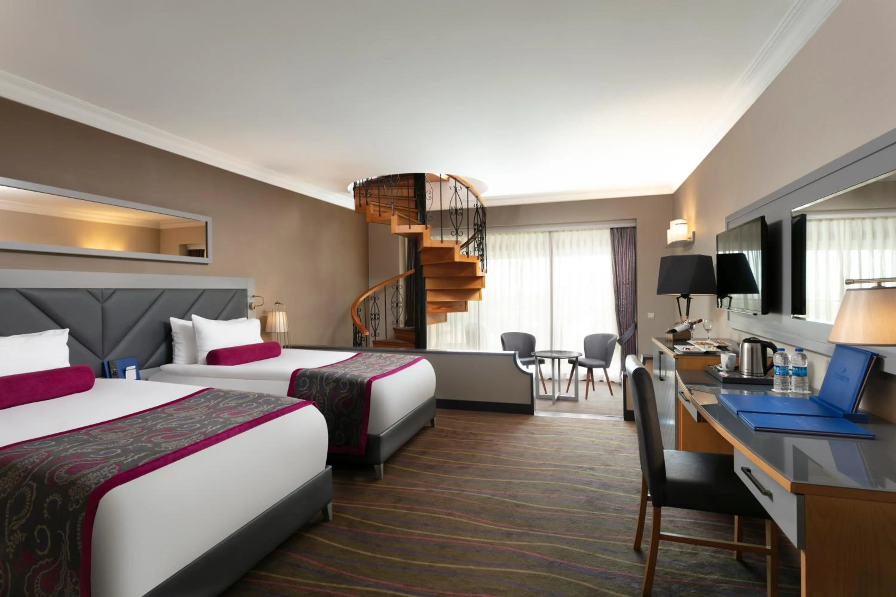 Bed in Sirene Belek Hotel