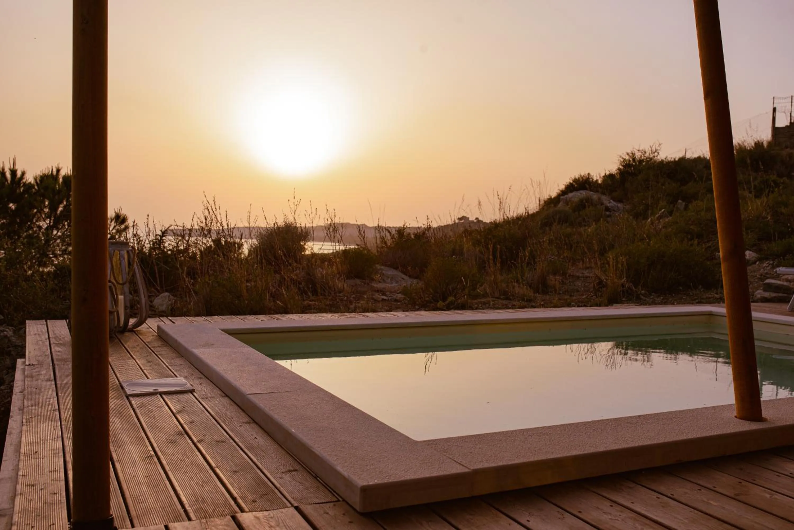 Sunset in Luna Minoica Suites and Apartments