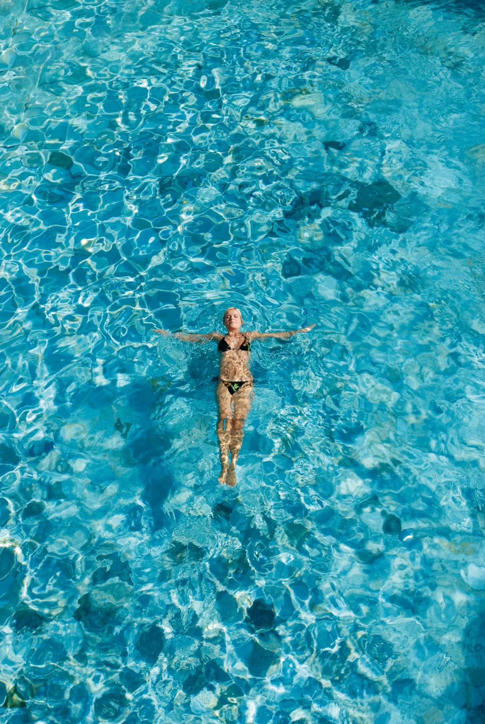 Pool view in Romantik Hotel Post