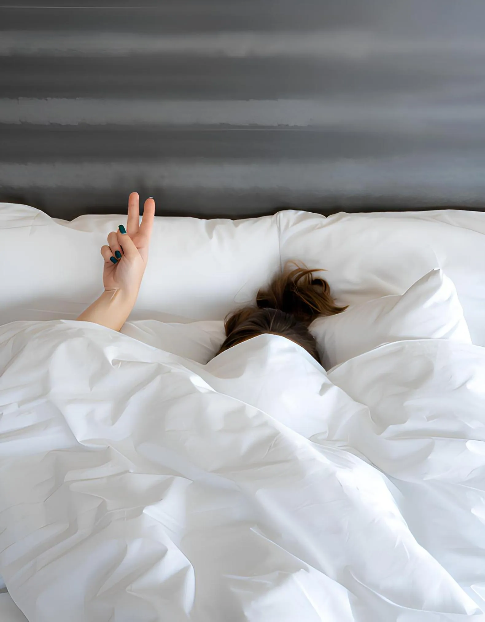 People, Bed in Aloft Riyadh Hotel
