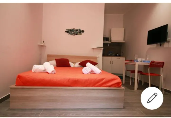 Bed in Vulcano Apartment