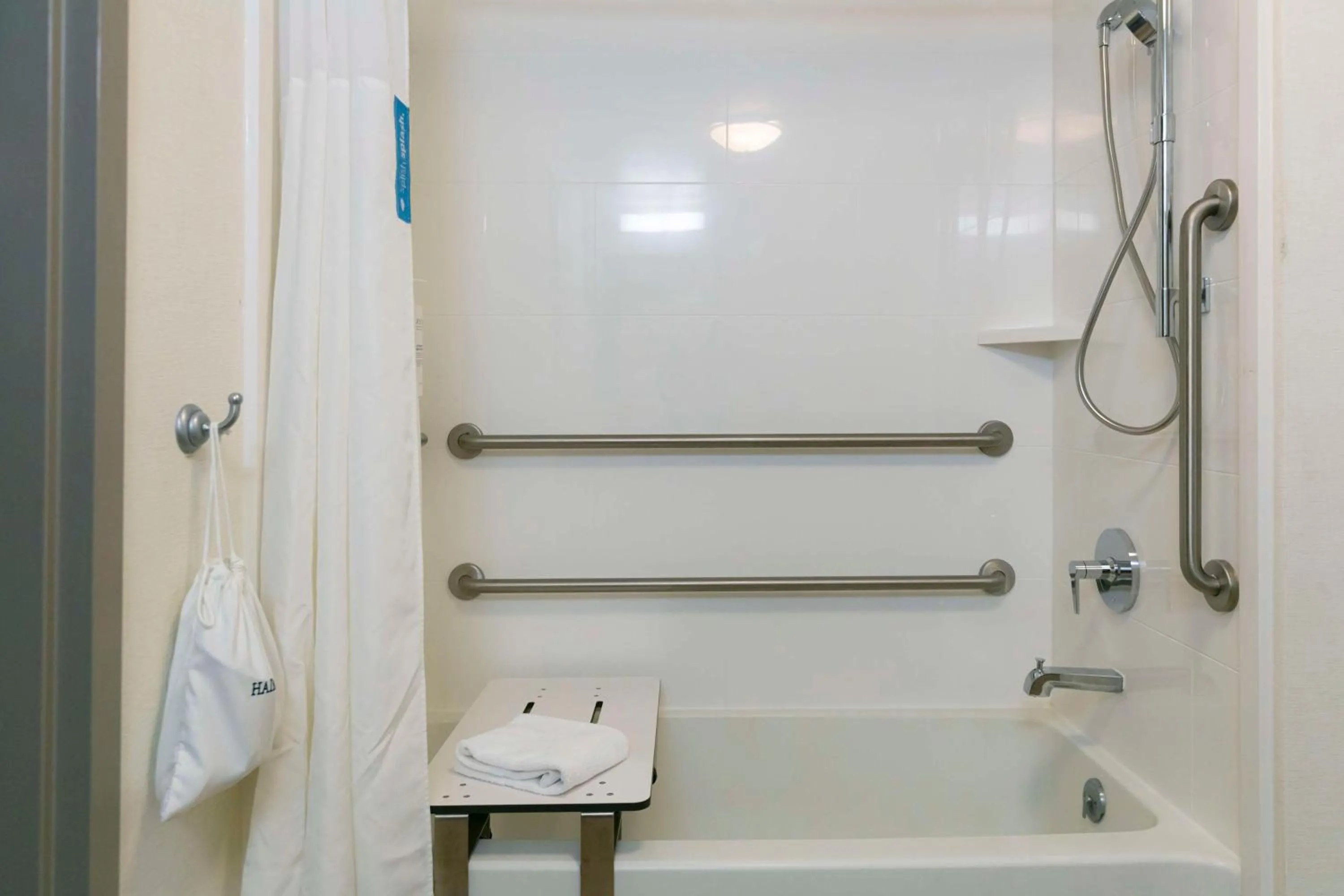 Bathroom in Hampton Inn Scranton at Montage Mountain