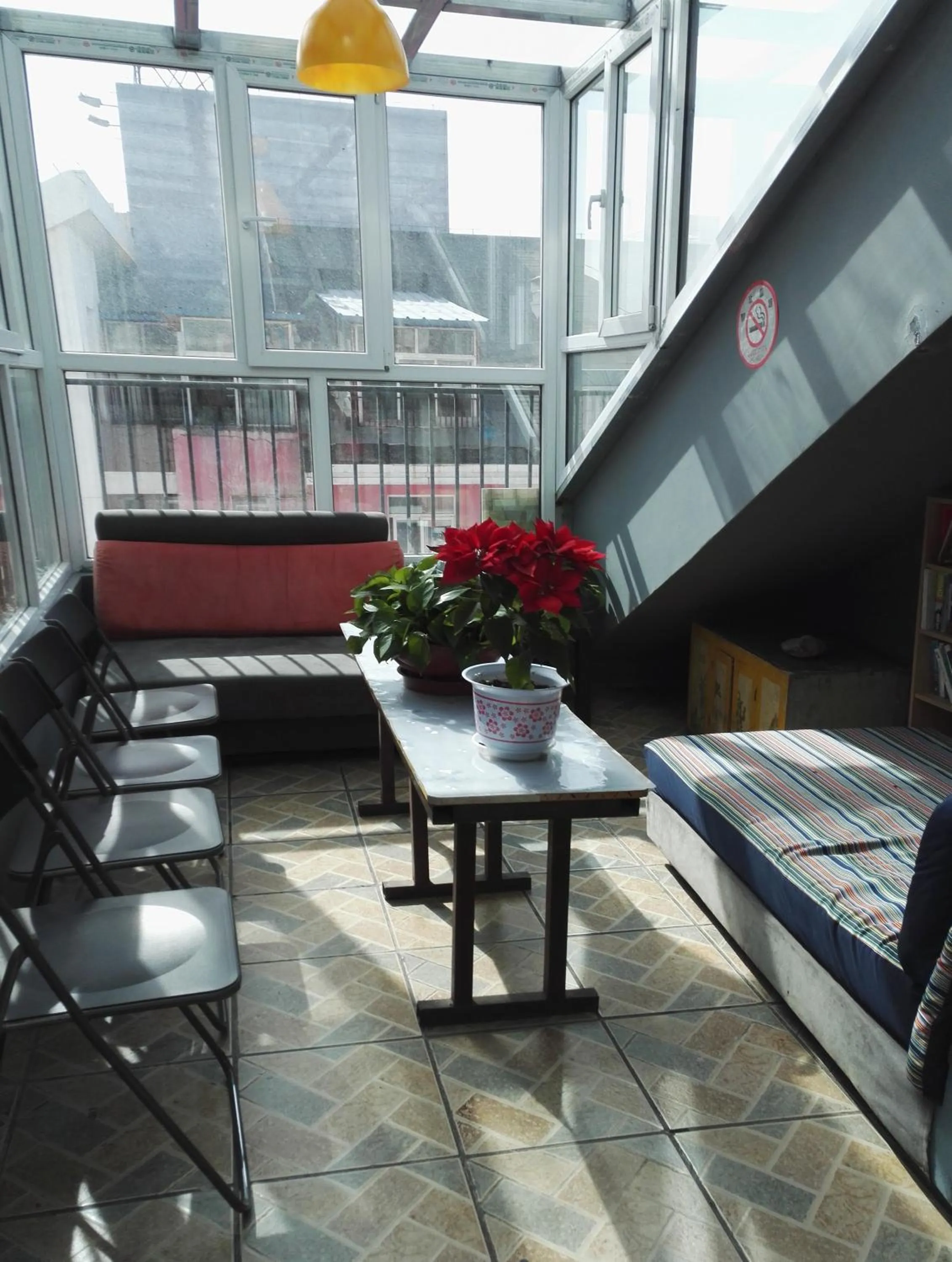Balcony/Terrace in LETE Hostel