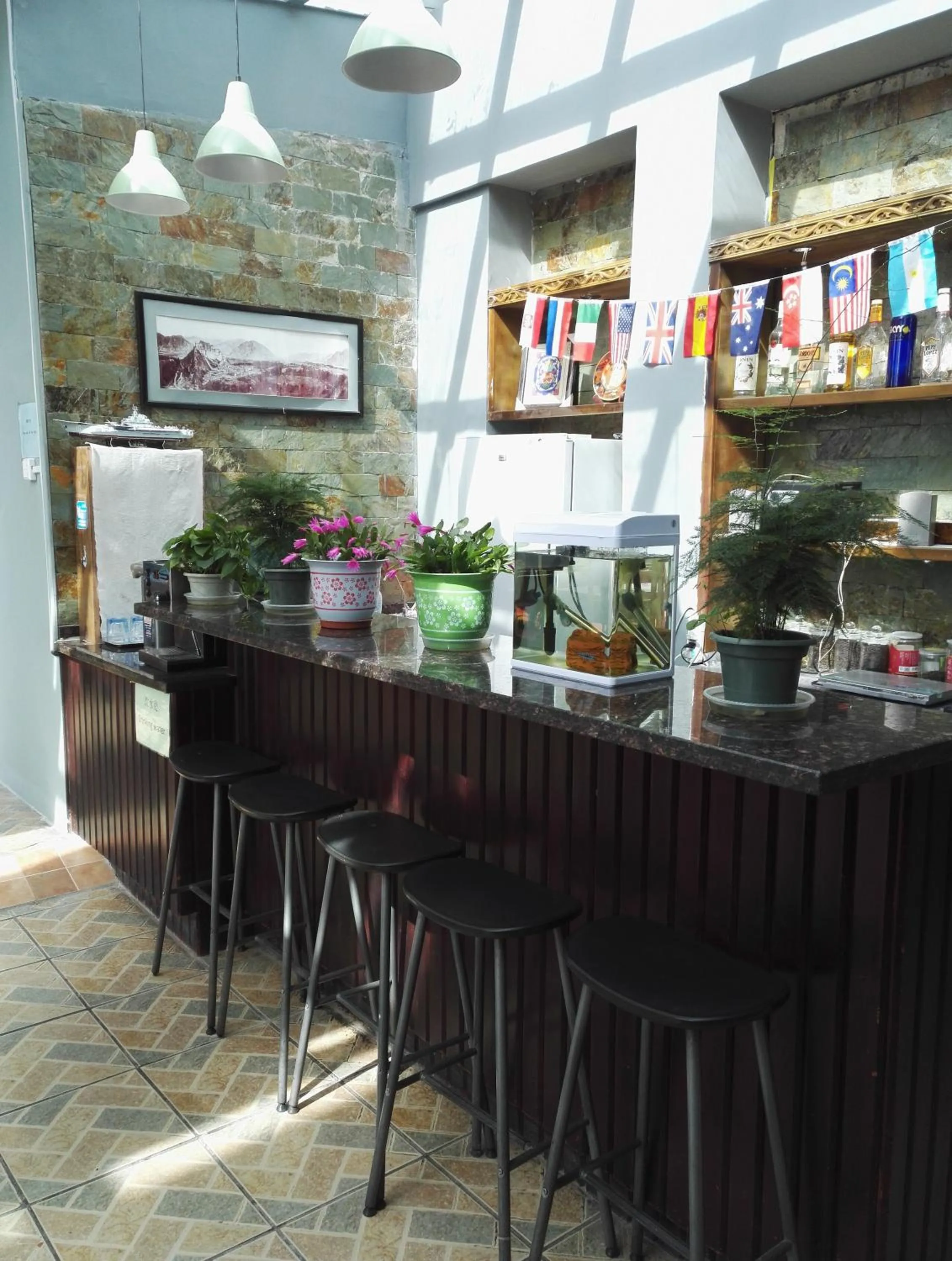 Lounge or bar in LETE Hostel