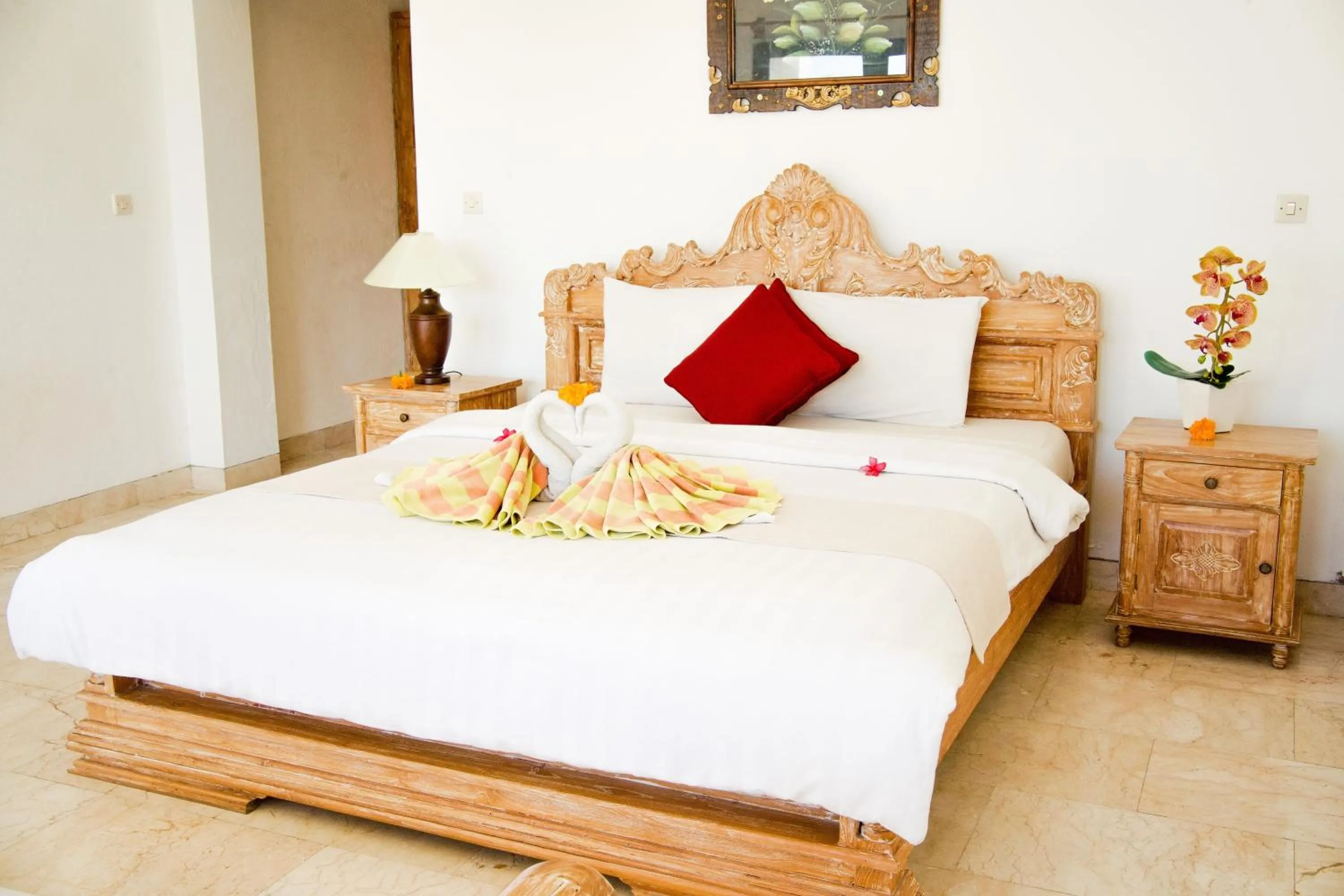 Bed in Alam Bali Beach Resort