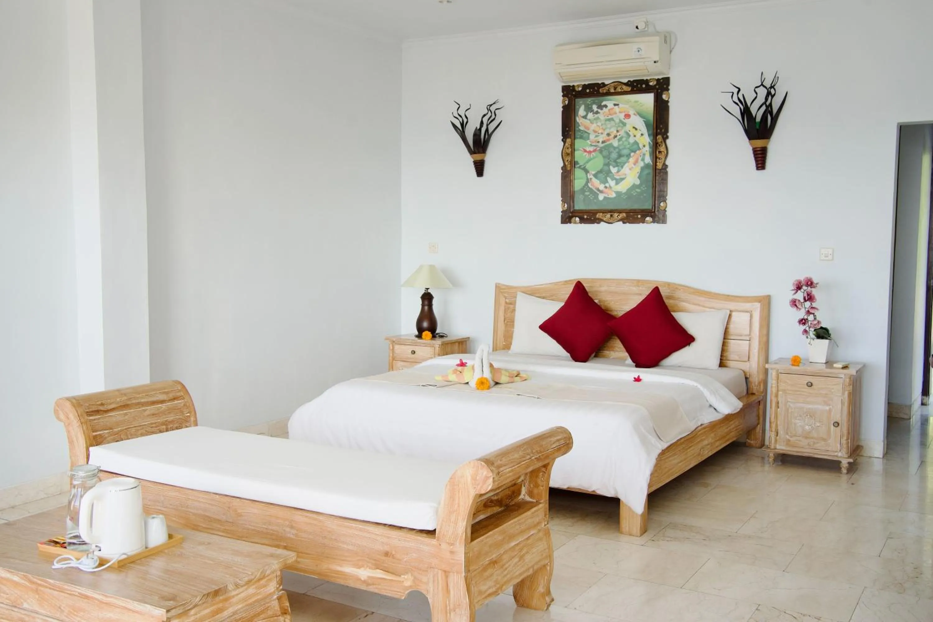 Bed in Alam Bali Beach Resort
