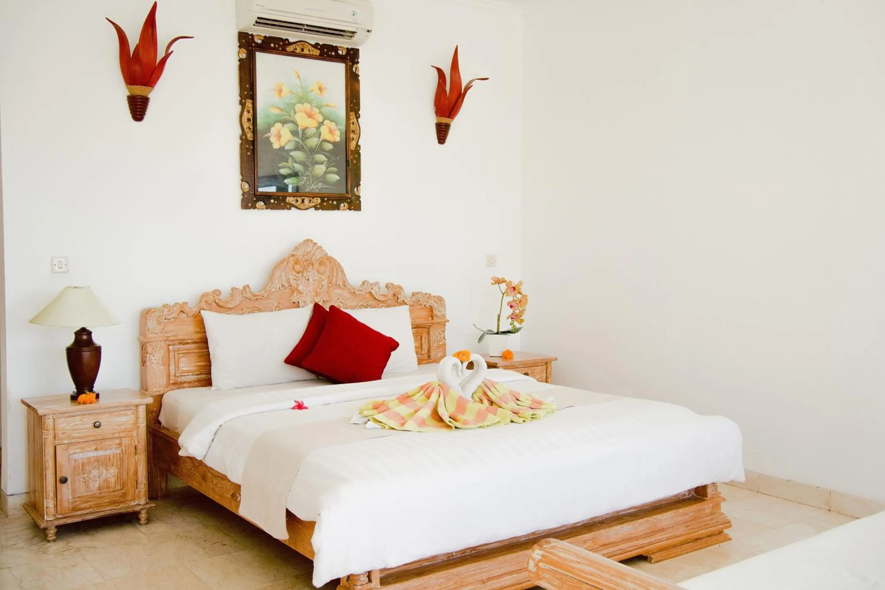 Bed in Alam Bali Beach Resort