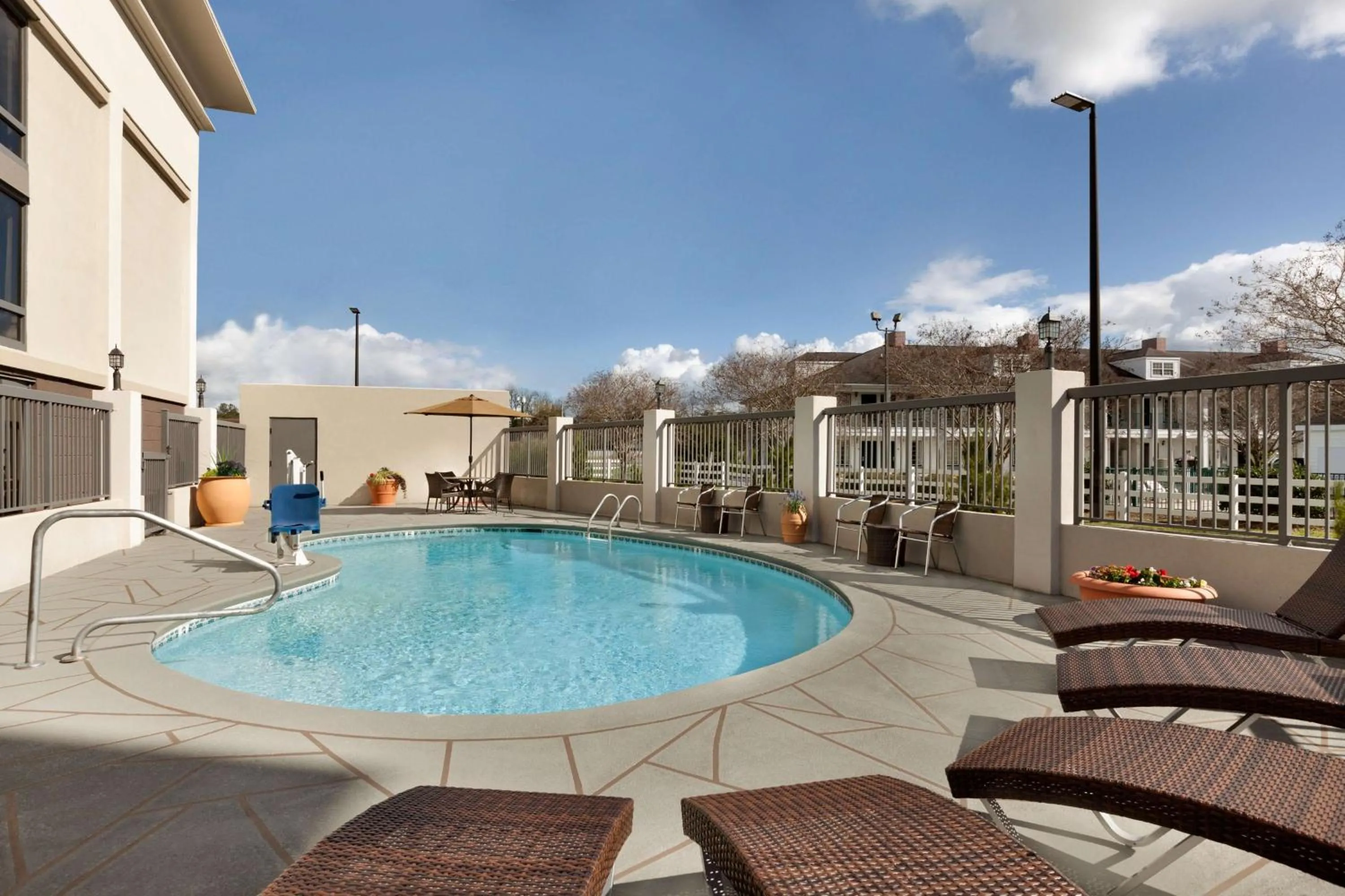 Pool view in Hampton Inn Waycross