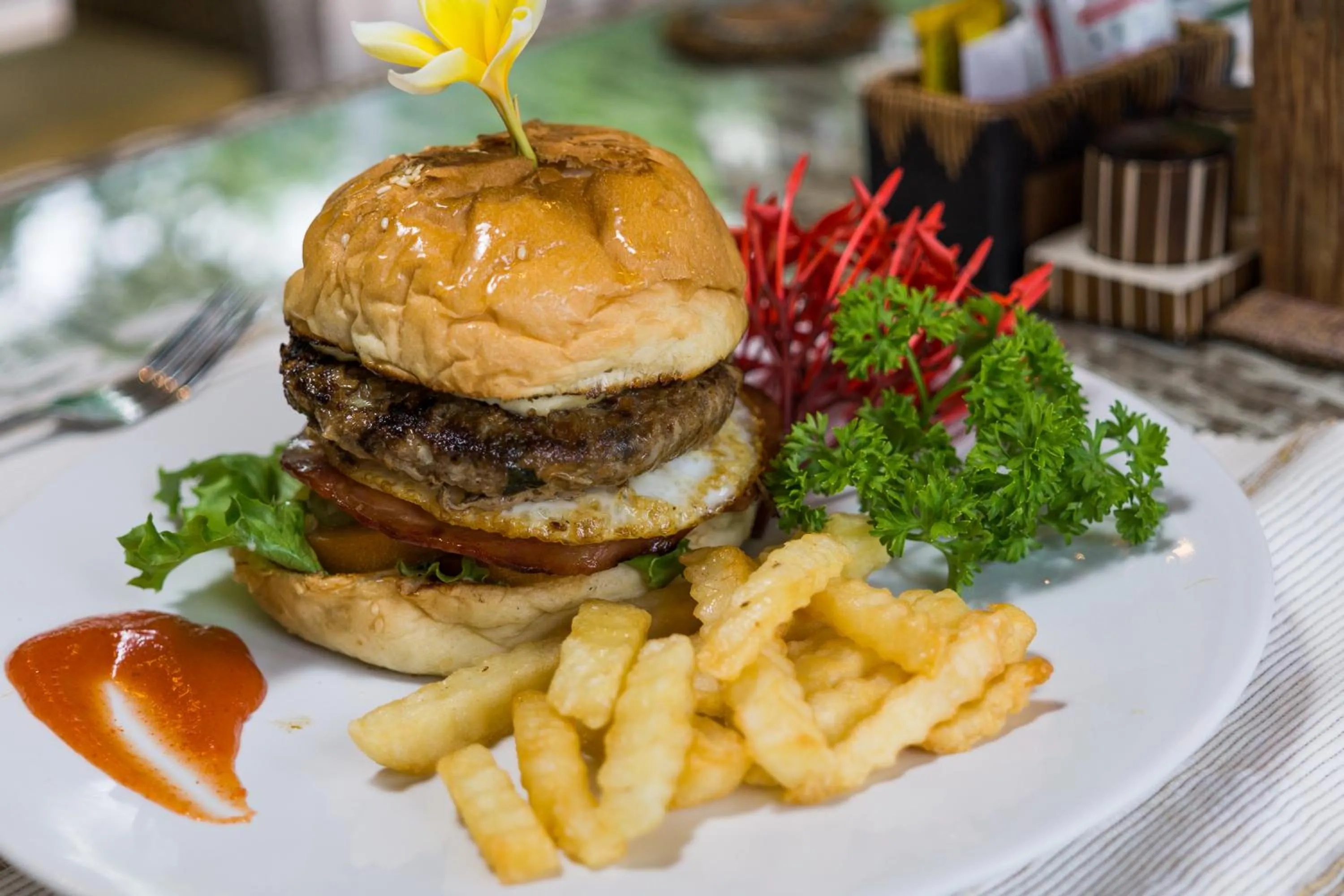 Food in Sunset Cave Villas Lembongan