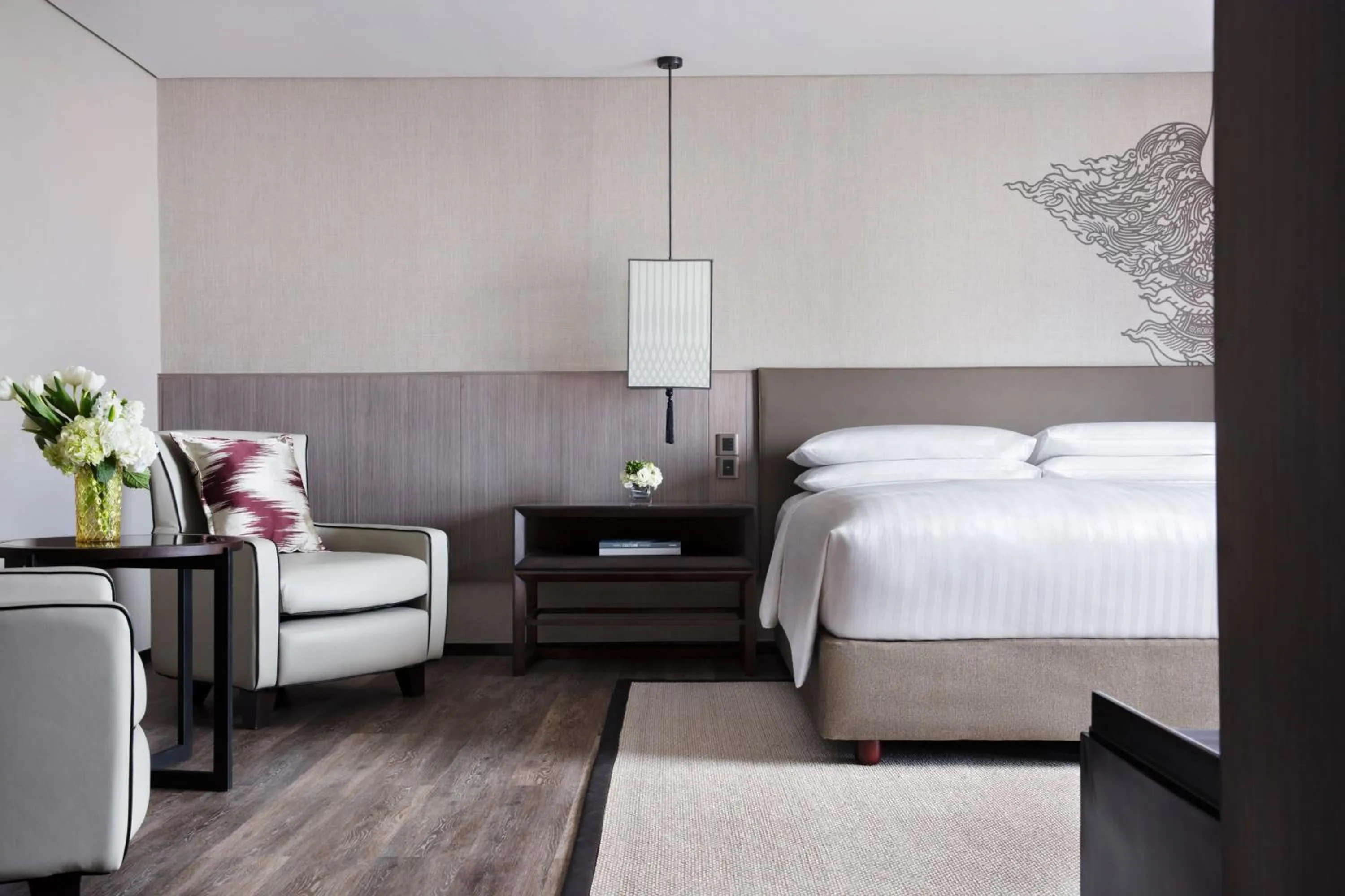 Bedroom, Bed in Bangkok Marriott Marquis Queens Park