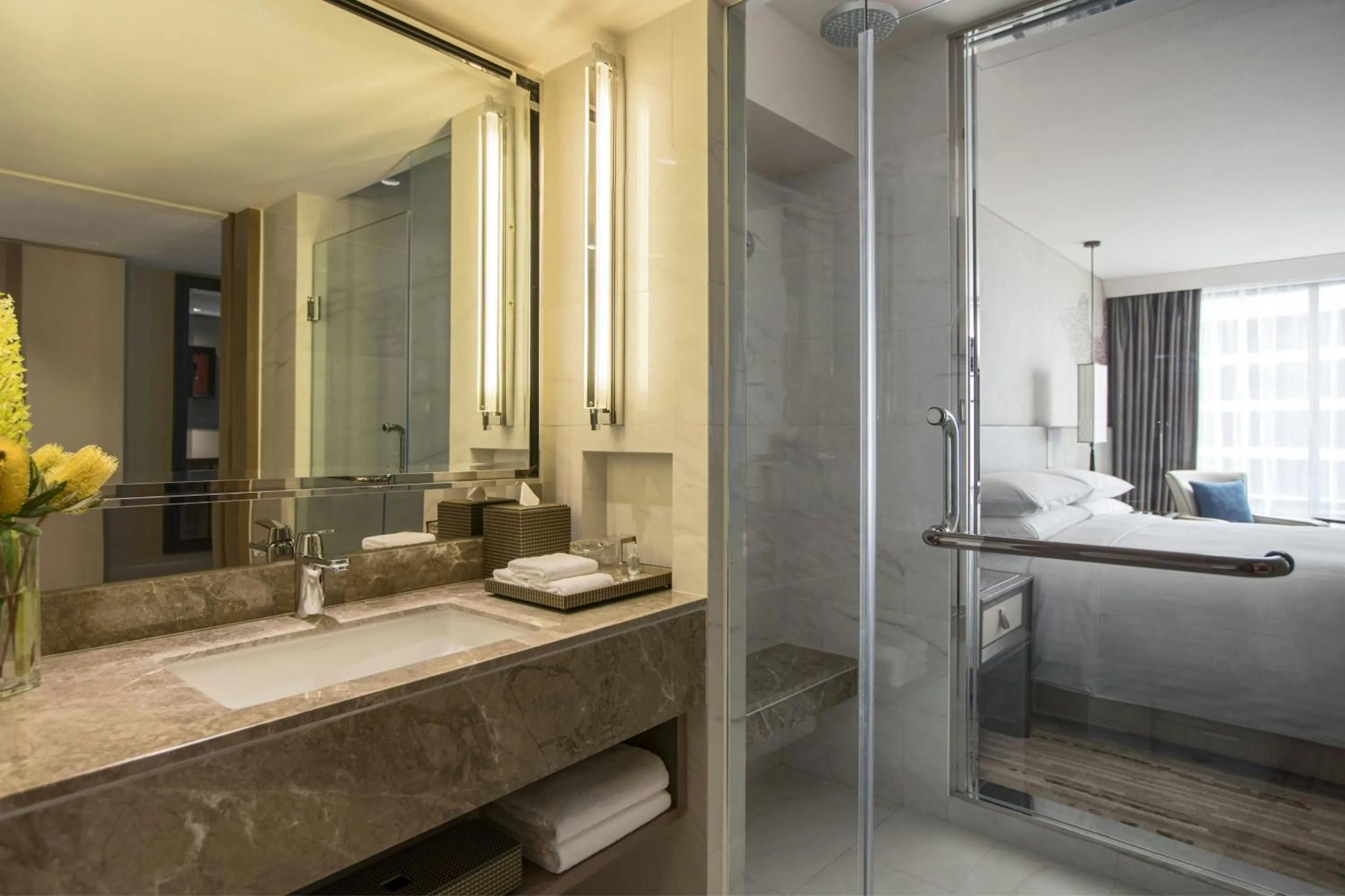 Bathroom in Bangkok Marriott Marquis Queens Park