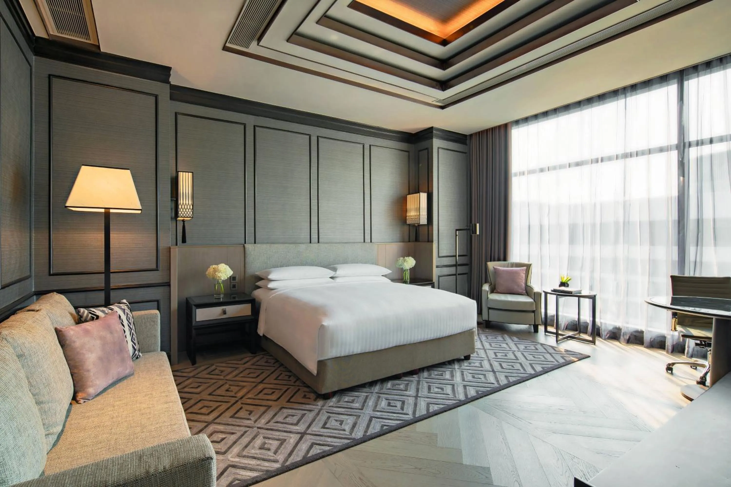 Bedroom, Bed in Bangkok Marriott Marquis Queens Park