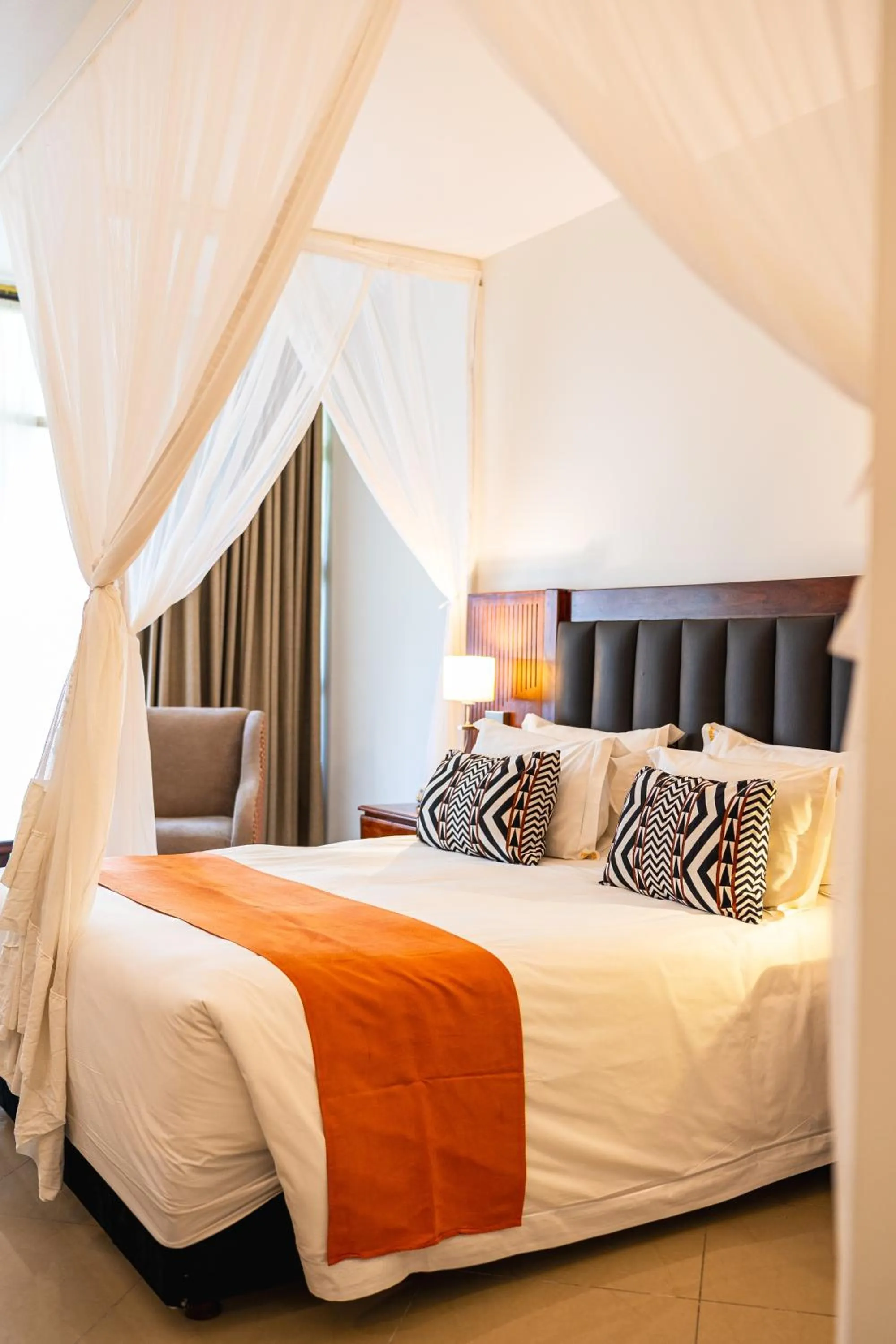 Bed in Victoria Falls Rainbow Hotel