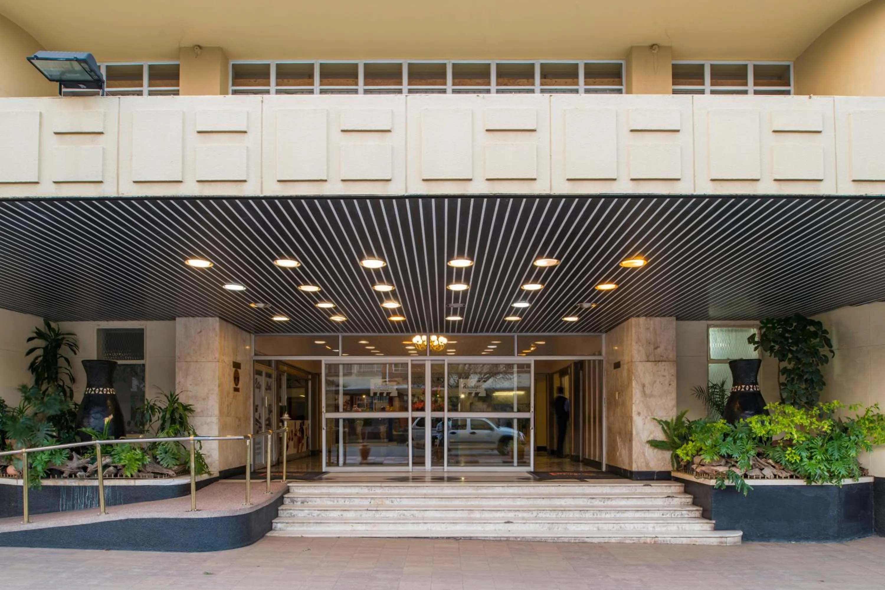 Facade/entrance in Bulawayo Rainbow Hotel