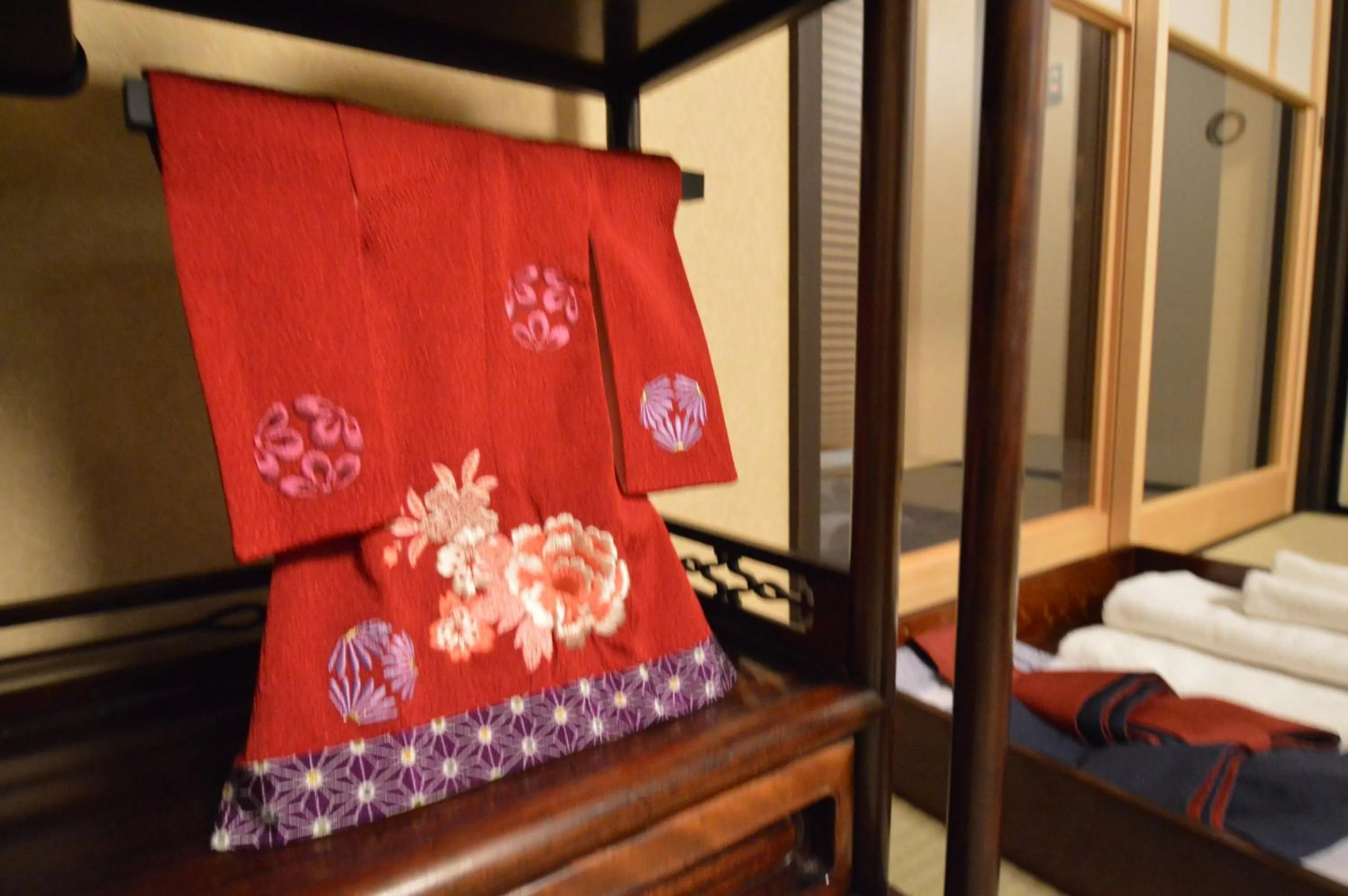 Decorative detail, Bed in Rinn Kujofujinoki West