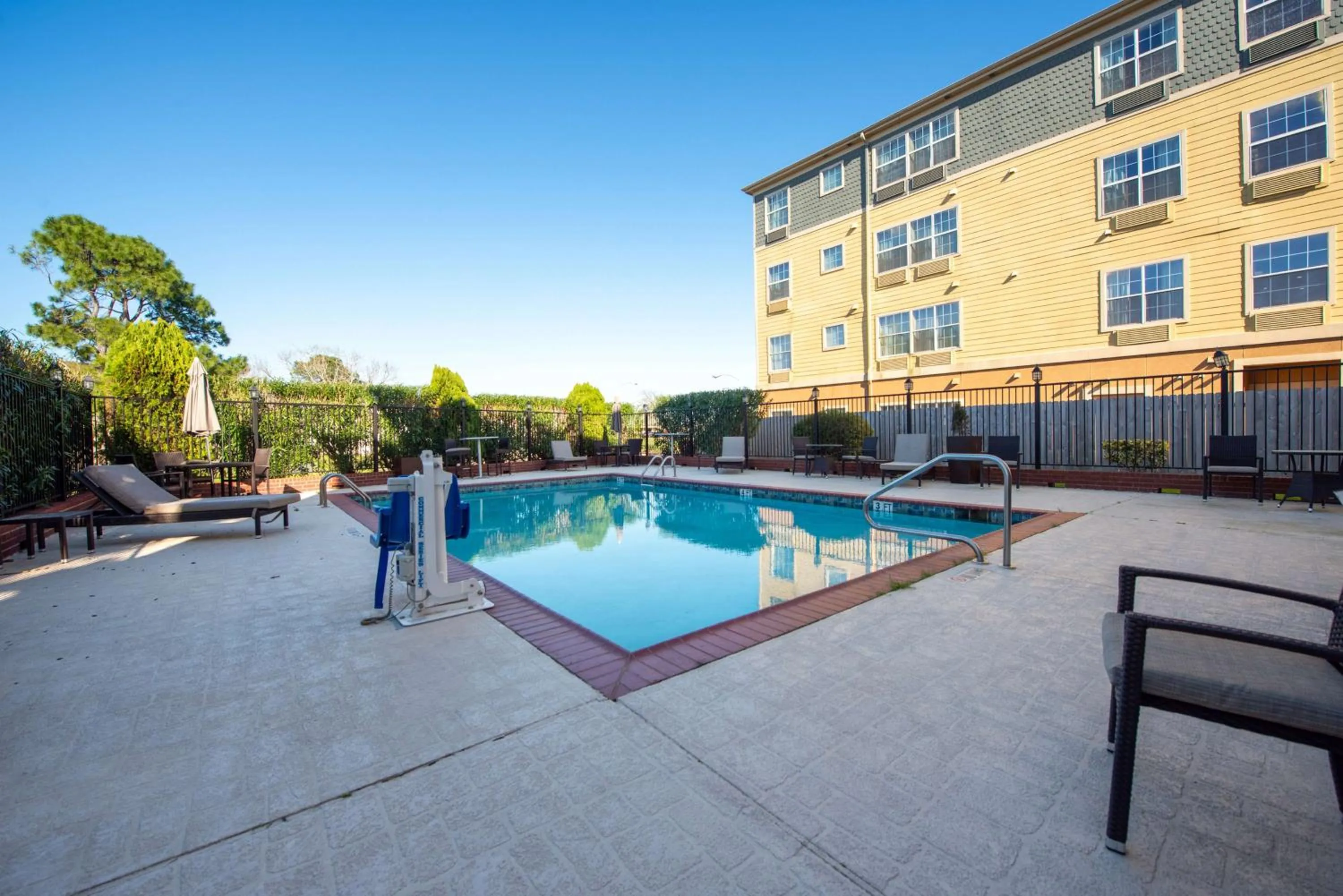 Pool view in Hampton Inn & Suites Port Arthur