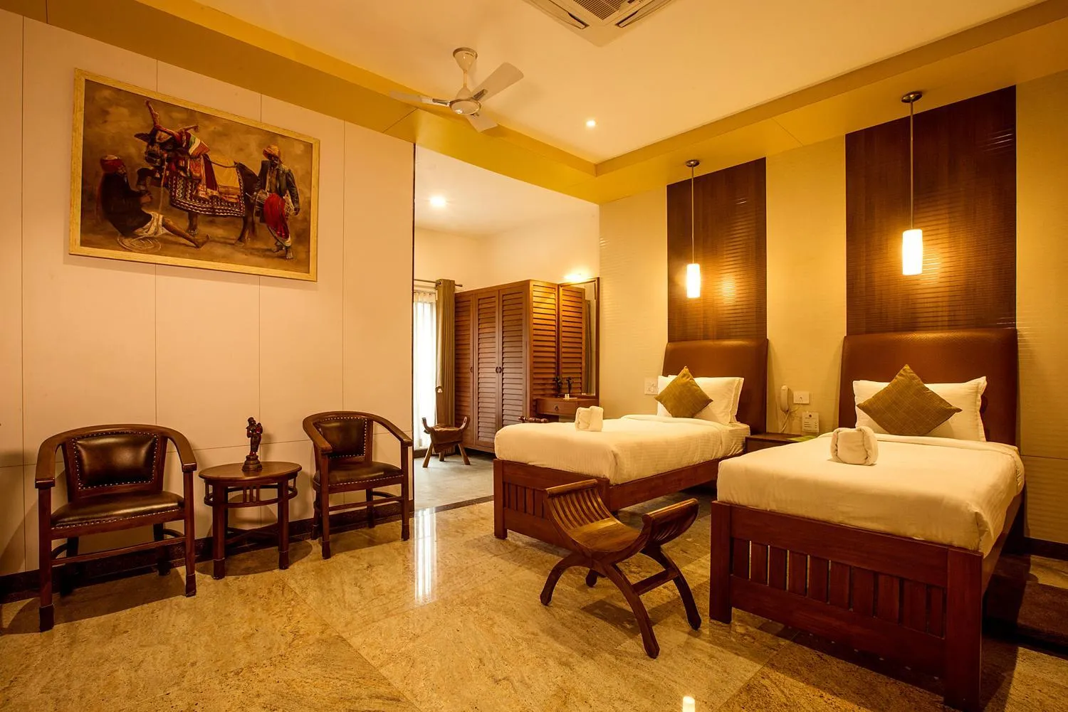 Photo of the whole room, Bed in Mayapuri Amira