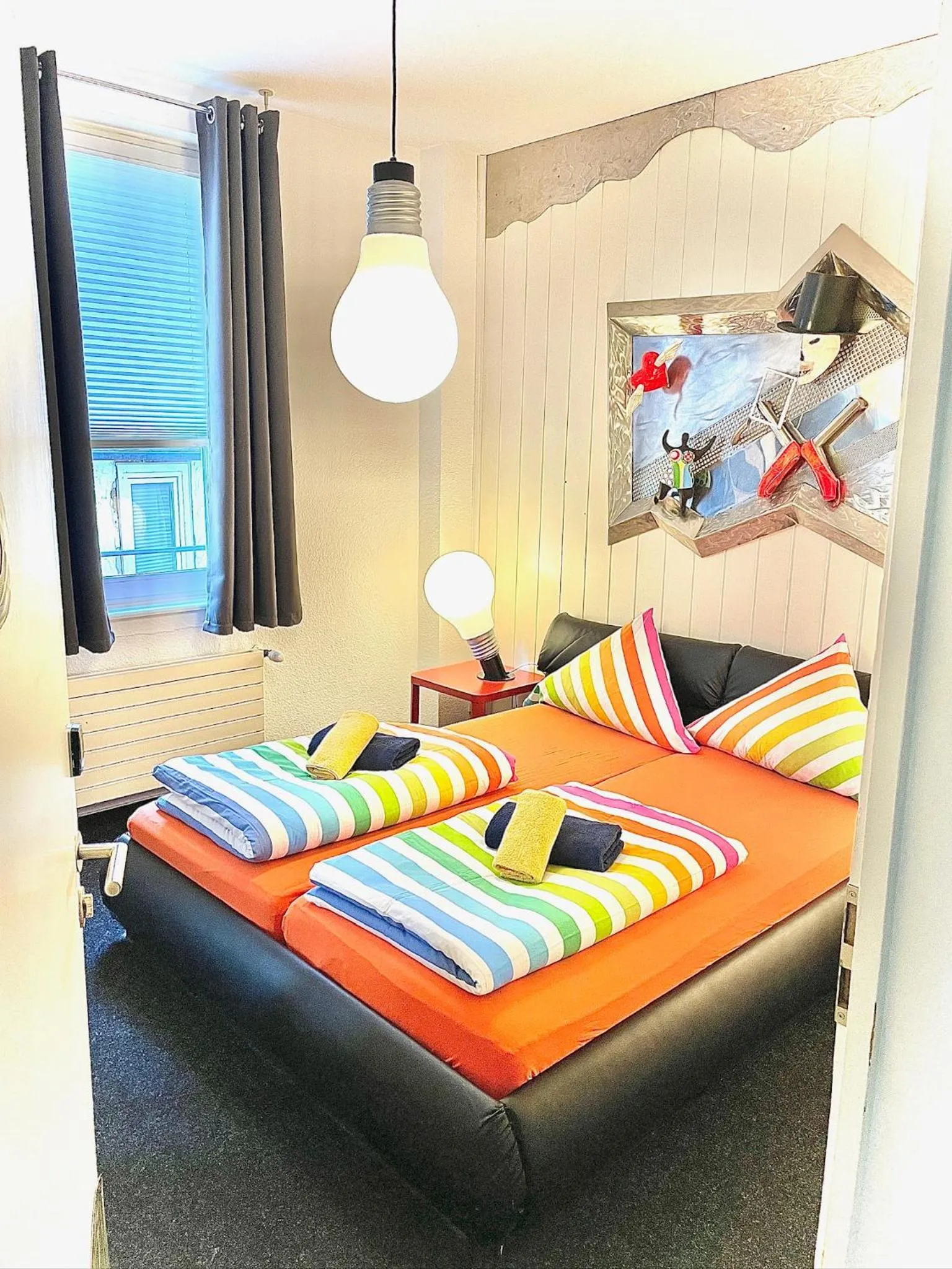 Decorative detail, Bed in Hotel Tusculum