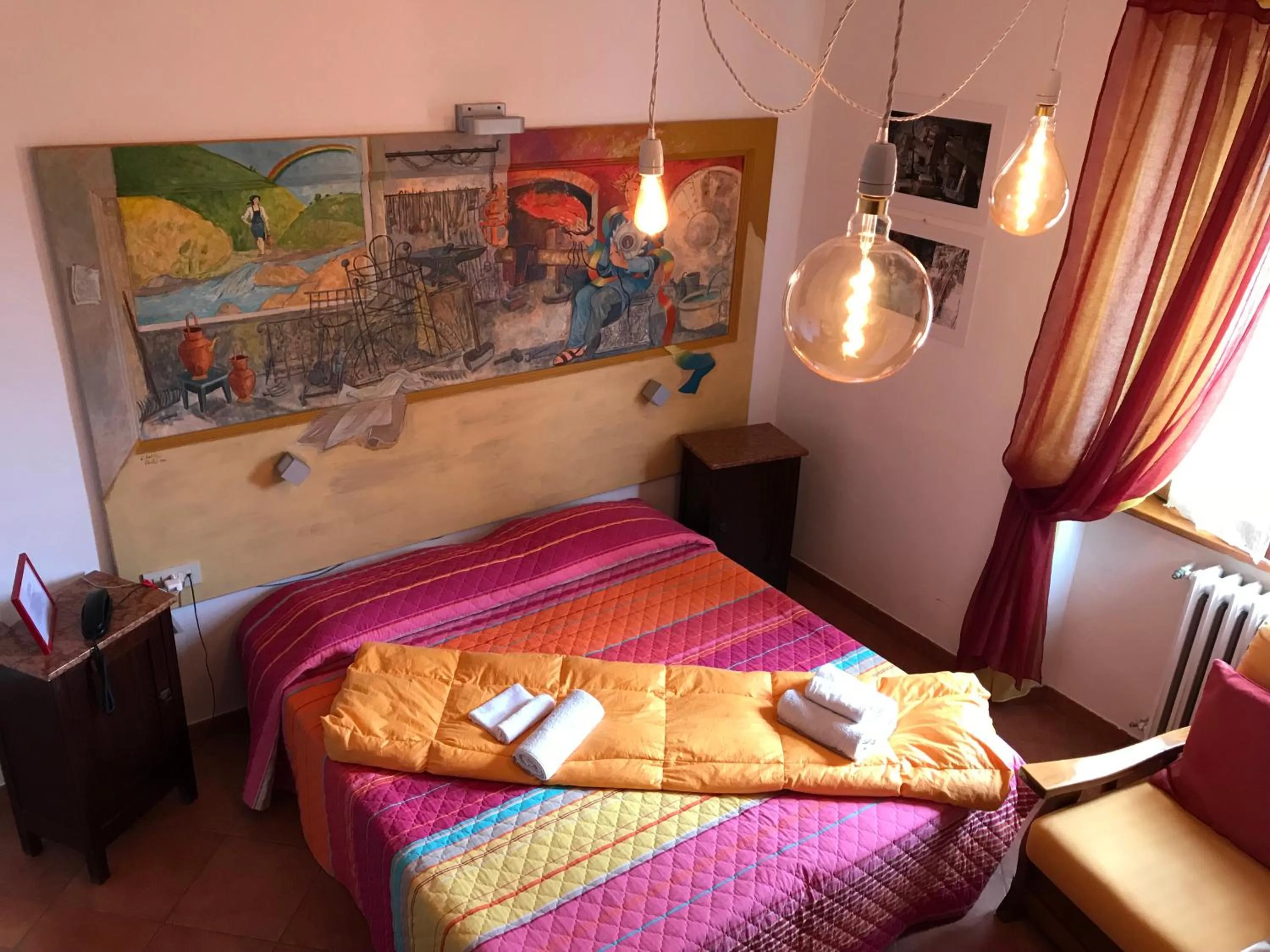 Bed in Hotel La Pace