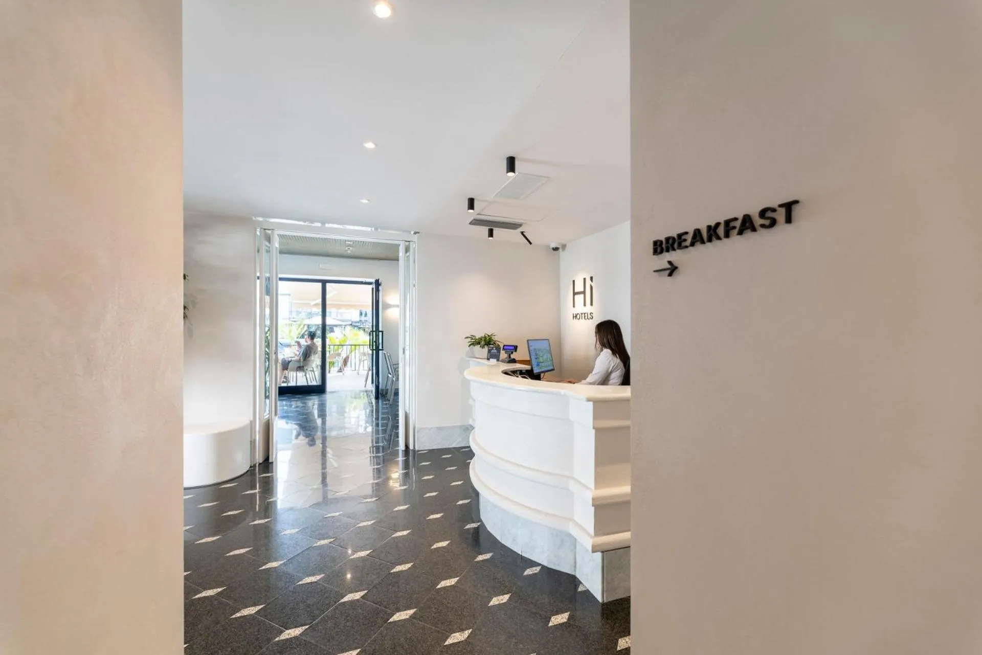 Lobby or reception in Hi Hotels Riva del Garda