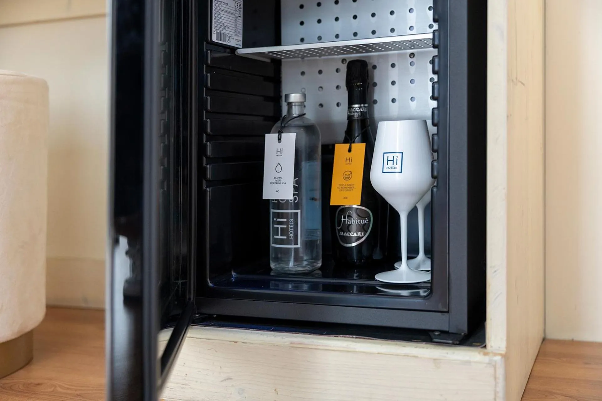 minibar in Hi Hotels Riva del Garda